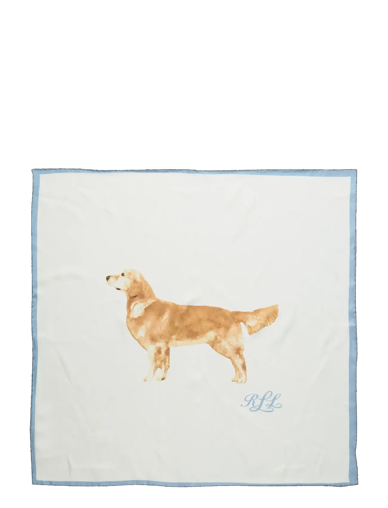 Lauren Ralph Lauren - Golden Retriever Silk Square Scarf - tynde tørklæder - cream - 1