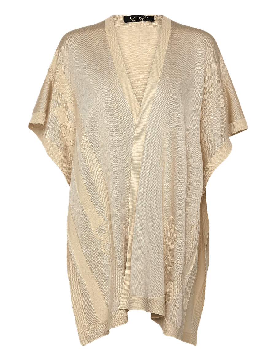 Lauren Ralph Lauren - Belting-Motif Jacquard Ruana - suvekleidid - birch tan - 0