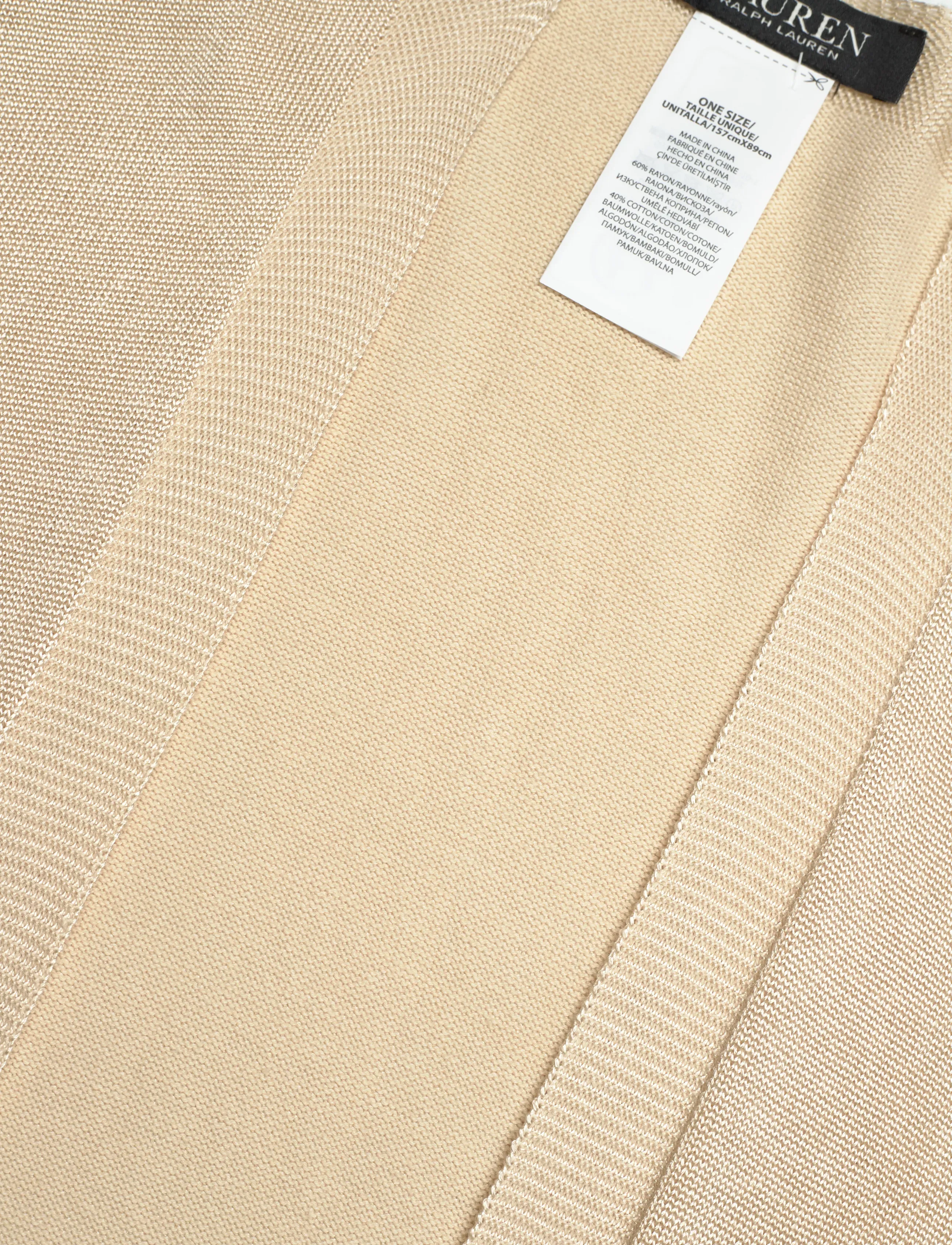 Lauren Ralph Lauren - Belting-Motif Jacquard Ruana - sommerkjoler - birch tan - 2