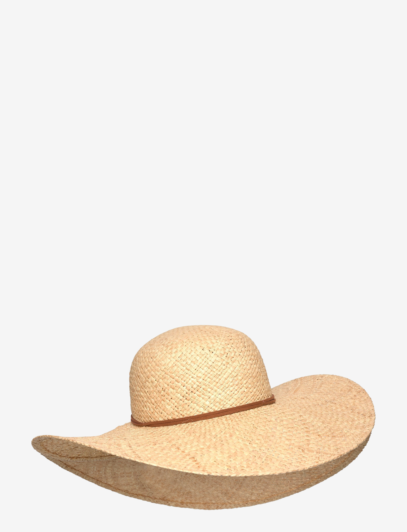 Lauren Ralph Lauren - Logo-Charm Raffia Sunhat - stråhattar - natural - 0