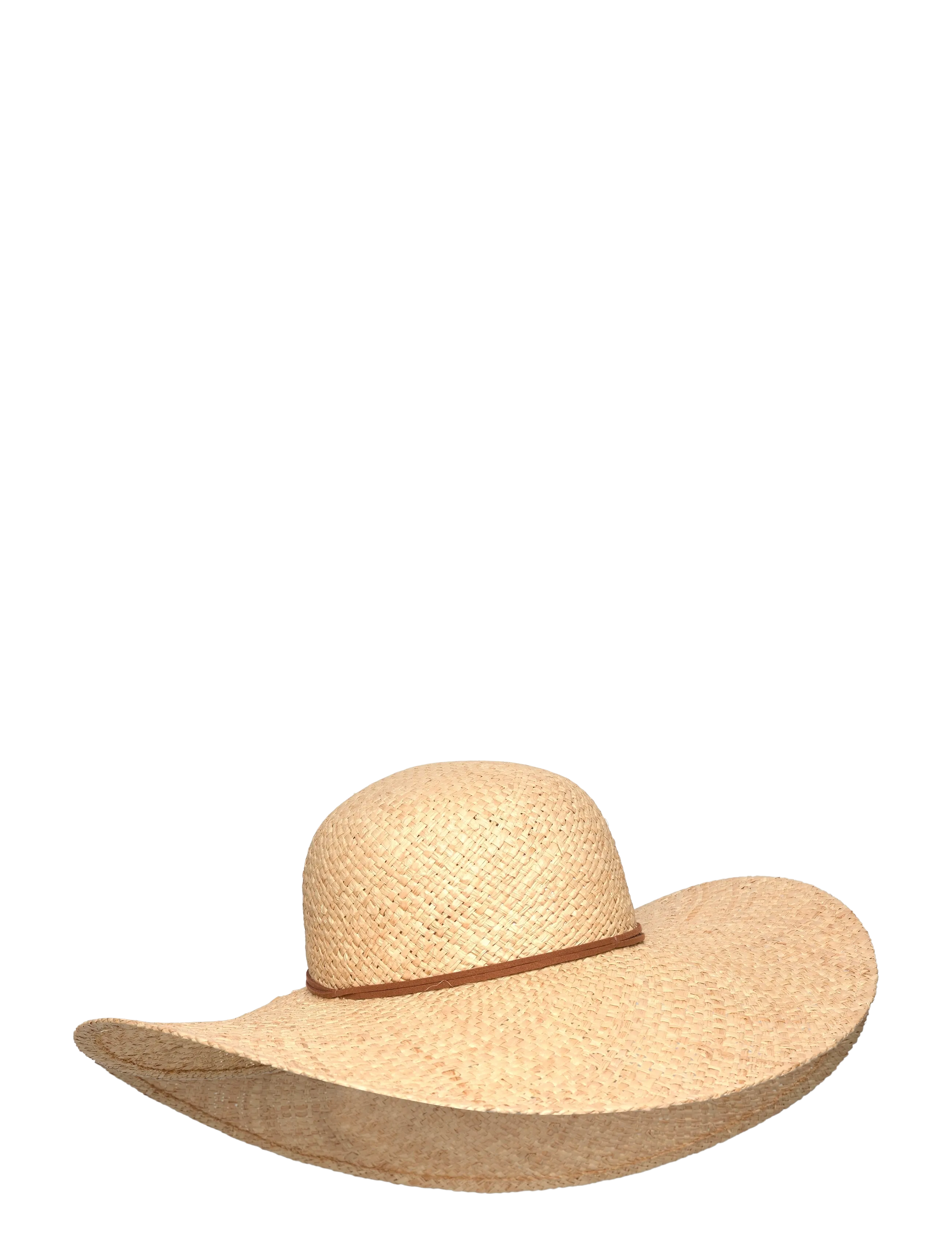 Lauren Ralph Lauren Logo-Charm Raffia Sunhat - Olkihatut - NATURAL / beige