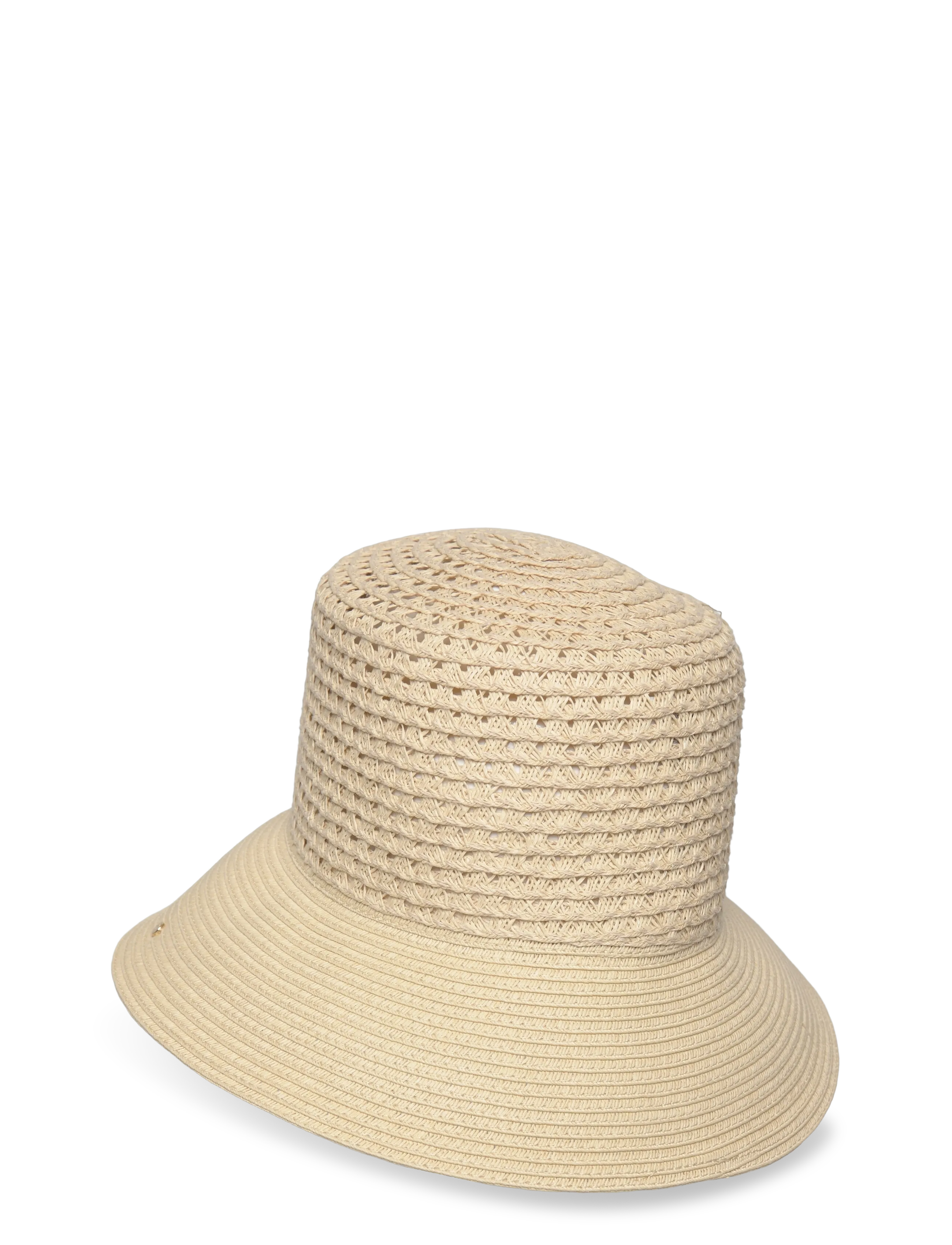 Lauren Ralph Lauren - Open-Worked Straw Bucket Hat - stråhatte - light tan - 1