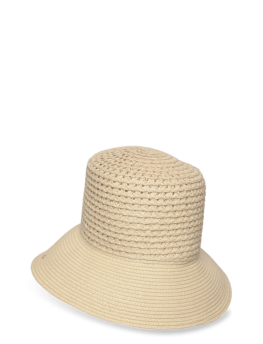 Lauren Ralph Lauren - Open-Worked Straw Bucket Hat - stråhatte - light tan - 1