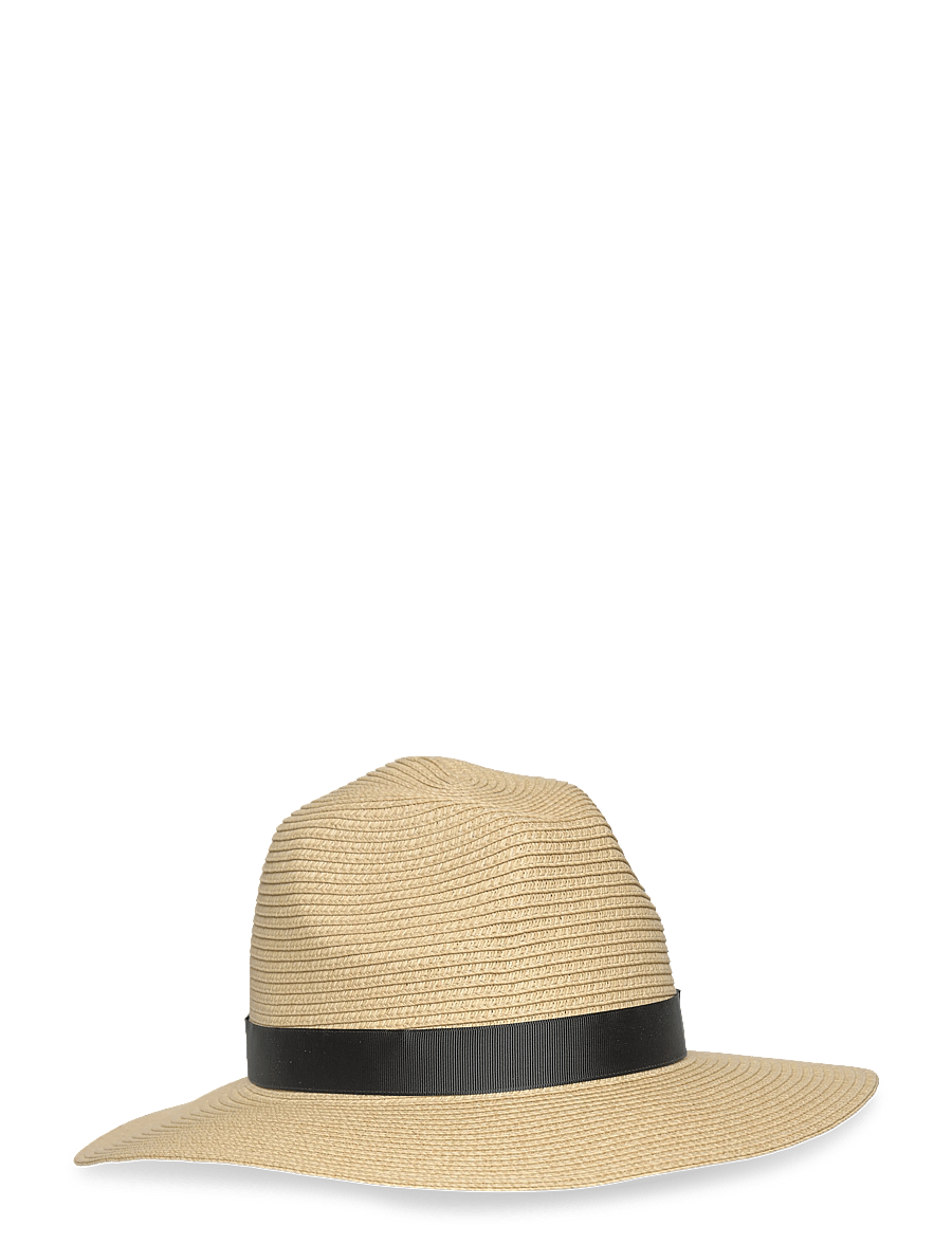 Lauren Ralph Lauren - Packable Plaited Straw Fedora - stråhatte - natural/black - 0