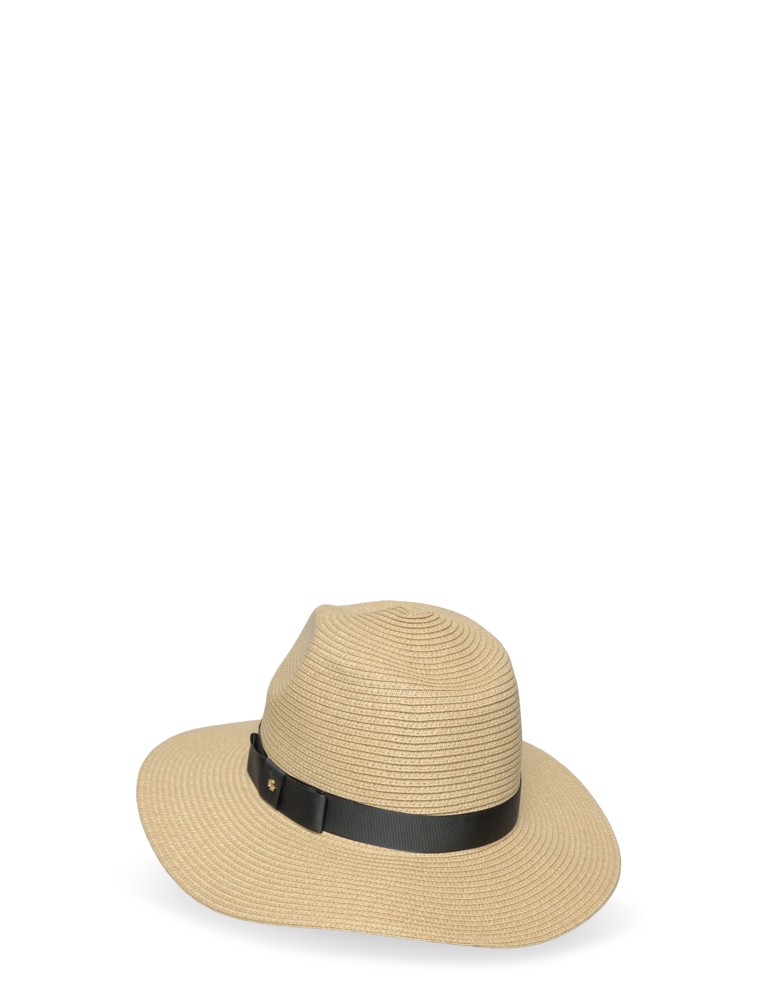Lauren Ralph Lauren - Packable Plaited Straw Fedora - stråhatte - natural/black - 1