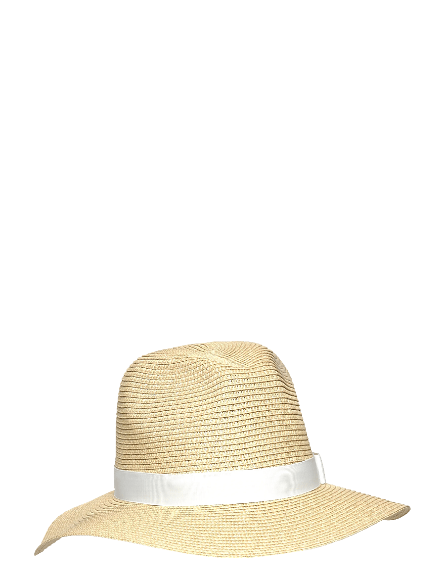 Lauren Ralph Lauren - Packable Plaited Straw Fedora - stråhatte - natural/white - 0