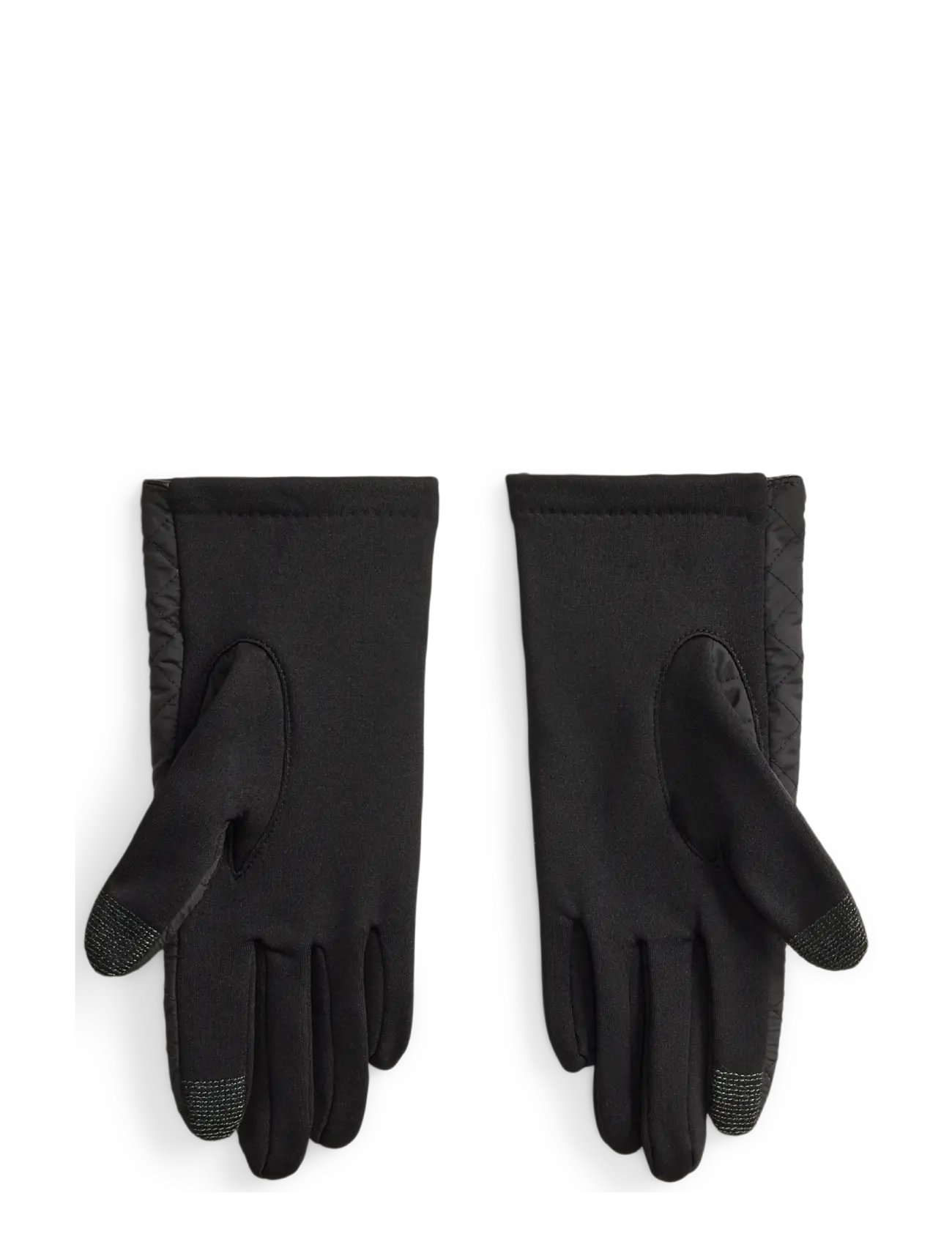 Lauren Ralph Lauren - Plaid Diamond-Quilted Tech Gloves - black - 1