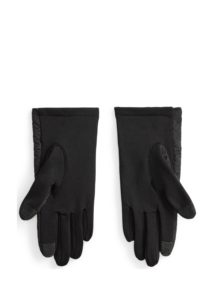Lauren Ralph Lauren - Plaid Diamond-Quilted Tech Gloves - black - 1