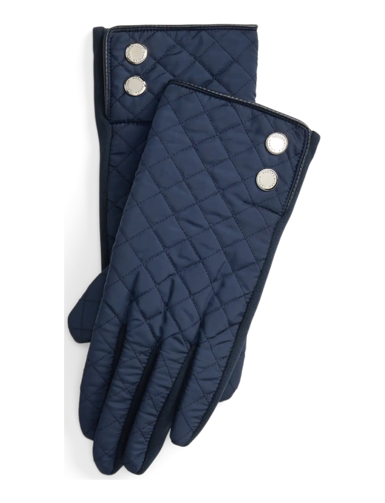 Lauren Ralph Lauren Plaid Diamond-Quilted Tech Gloves - Accessoarer - NAVY / navy