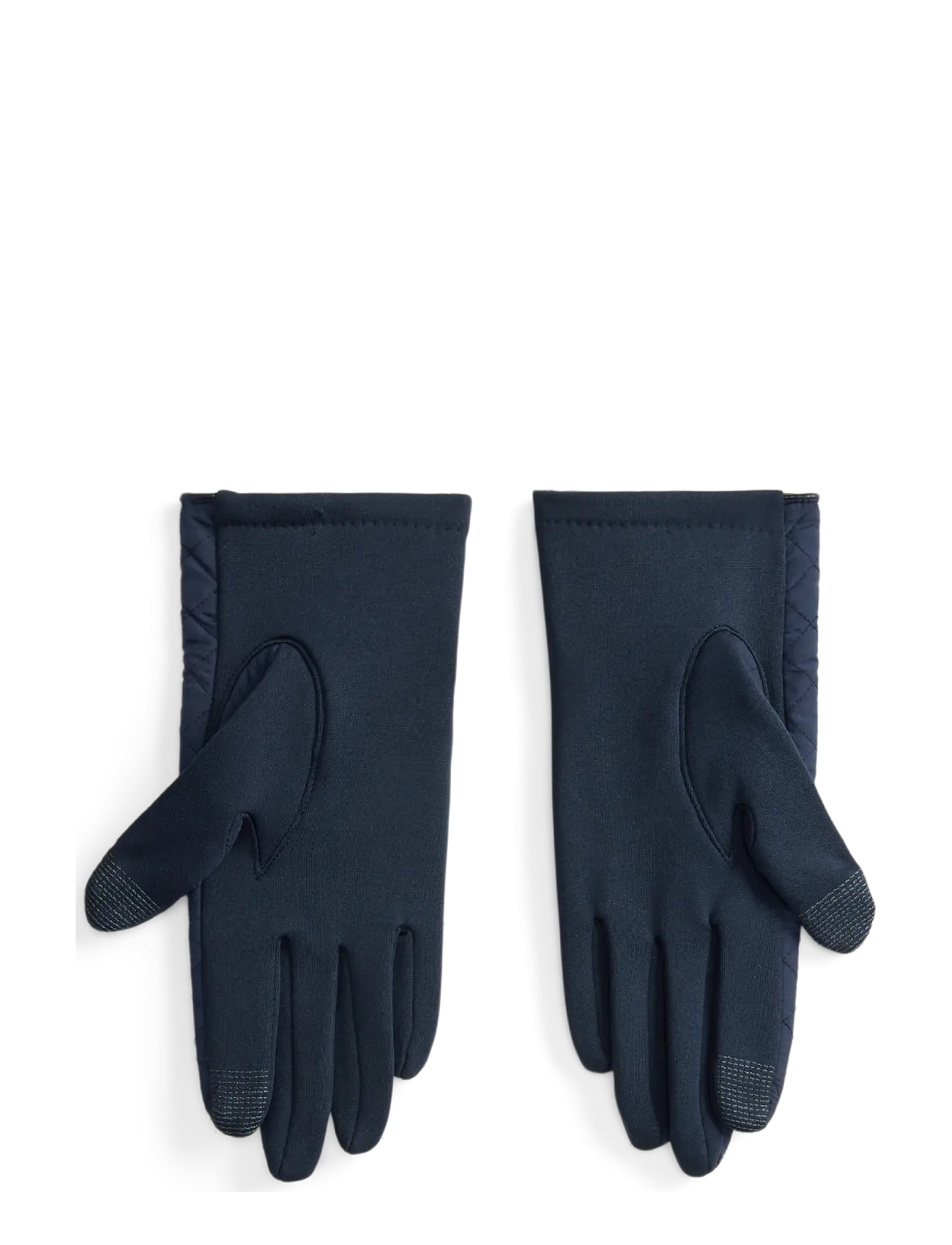 Lauren Ralph Lauren - Plaid Diamond-Quilted Tech Gloves - navy - 1