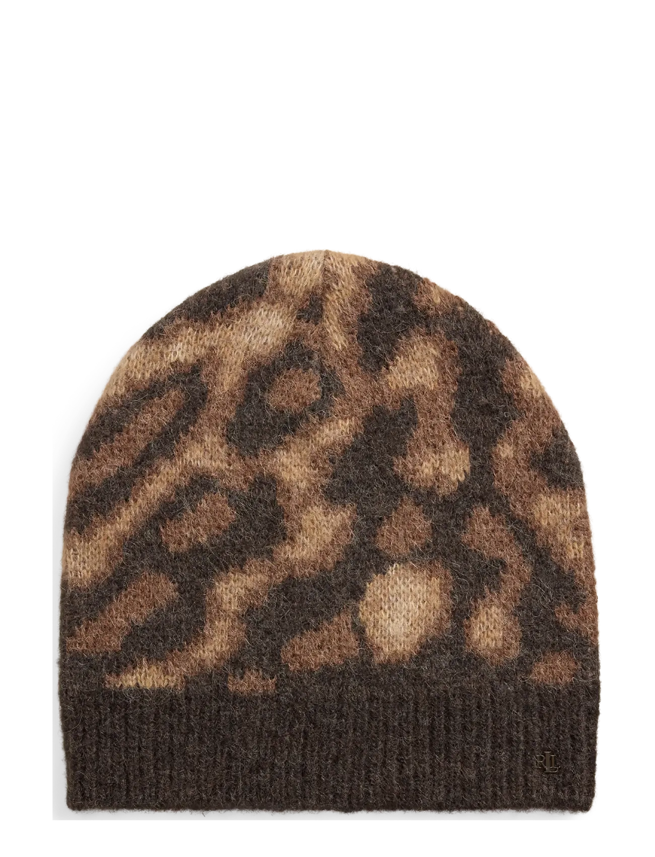 Lauren Ralph Lauren Ocelot-Motif Knit Beanie - Lauren Ralph Lauren - LEOPARD/DK BROWN / brown