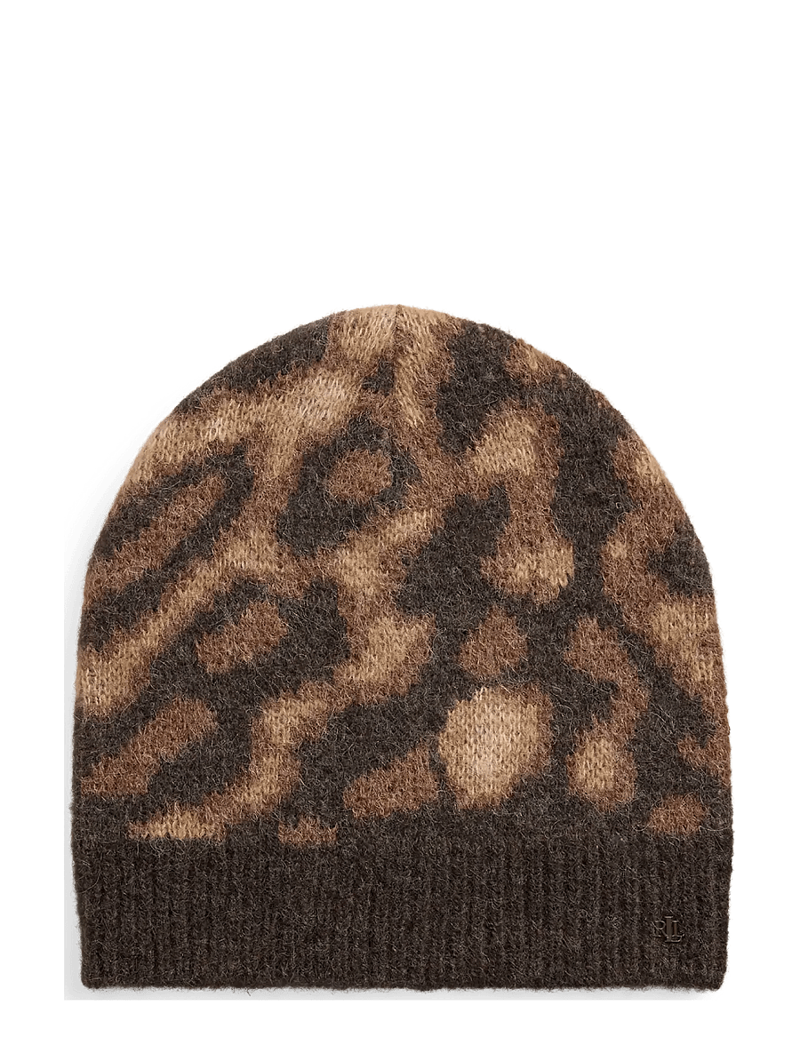 Lauren Ralph Lauren - Ocelot-Motif Knit Beanie - leopard/dk brown - 0