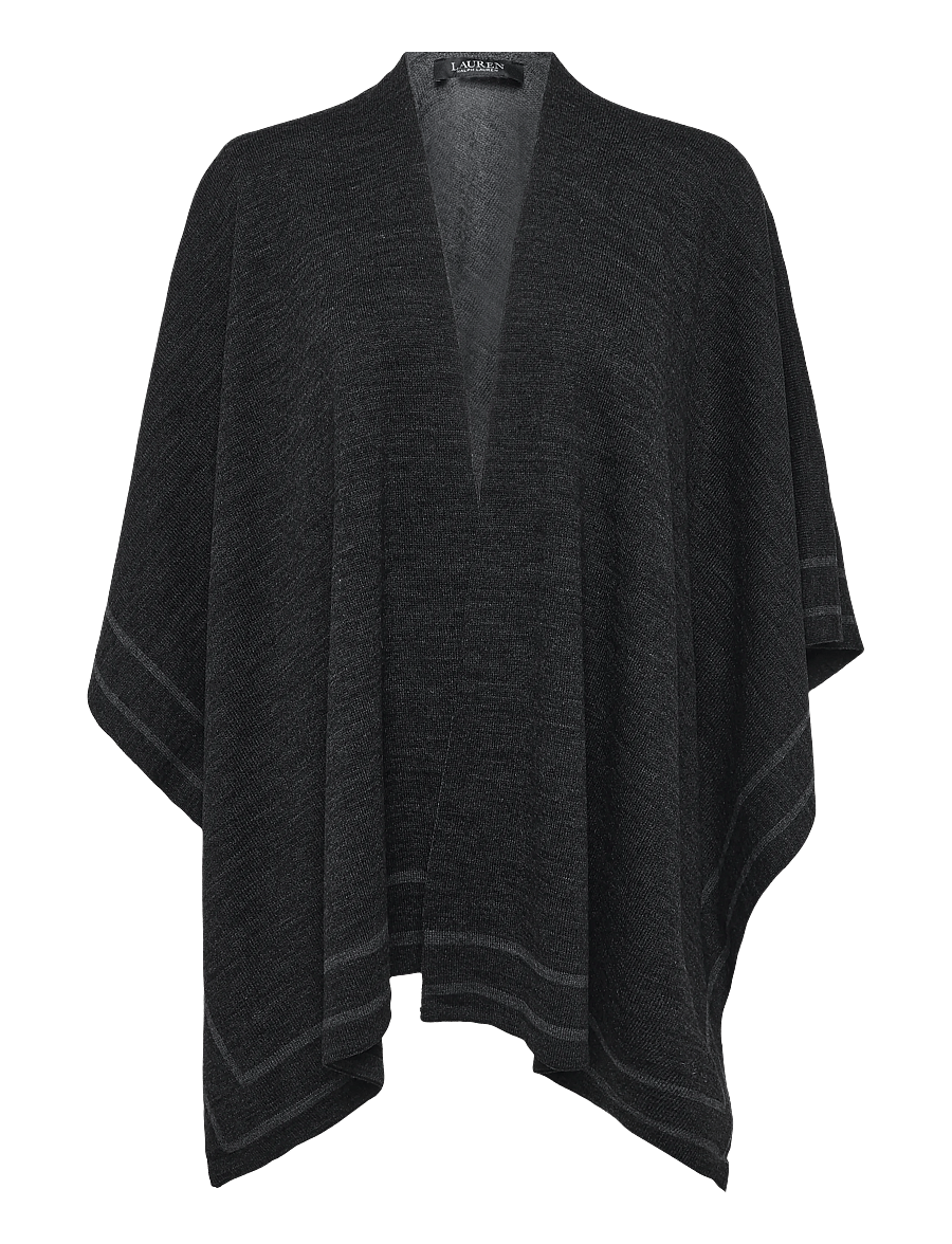 Lauren Ralph Lauren - Two-Tone Ruana - ponchoer & kapper - charcoal/grey - 2