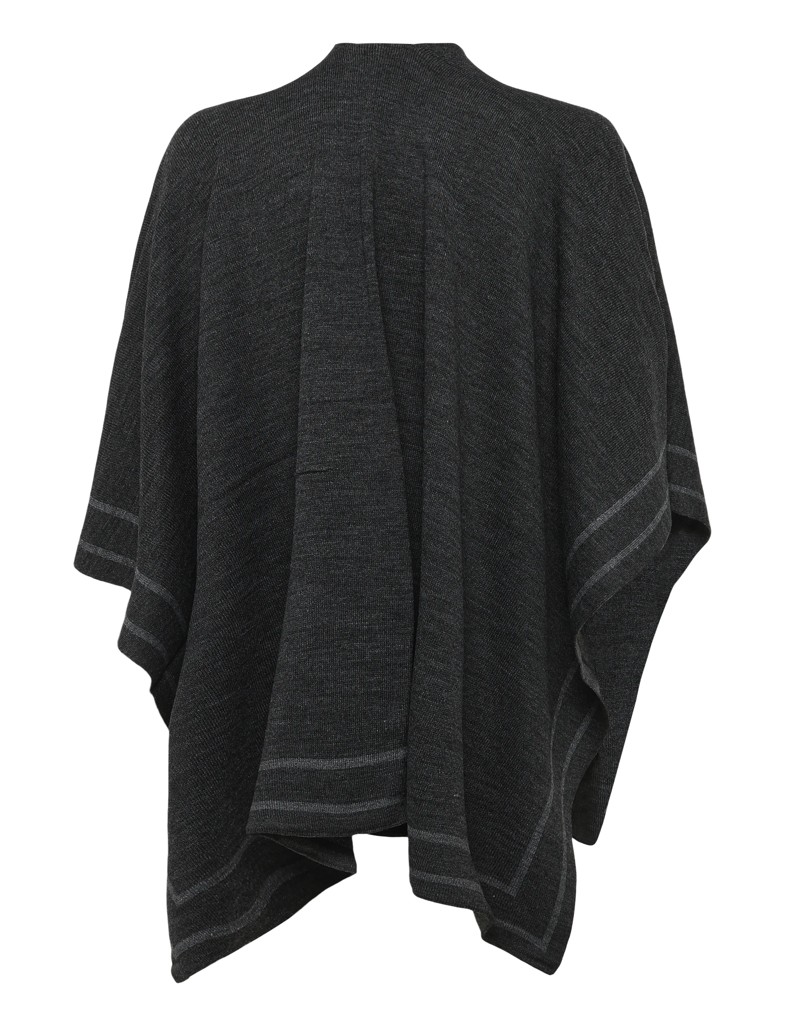 Lauren Ralph Lauren - Two-Tone Ruana - ponchoer & kapper - charcoal/grey - 3
