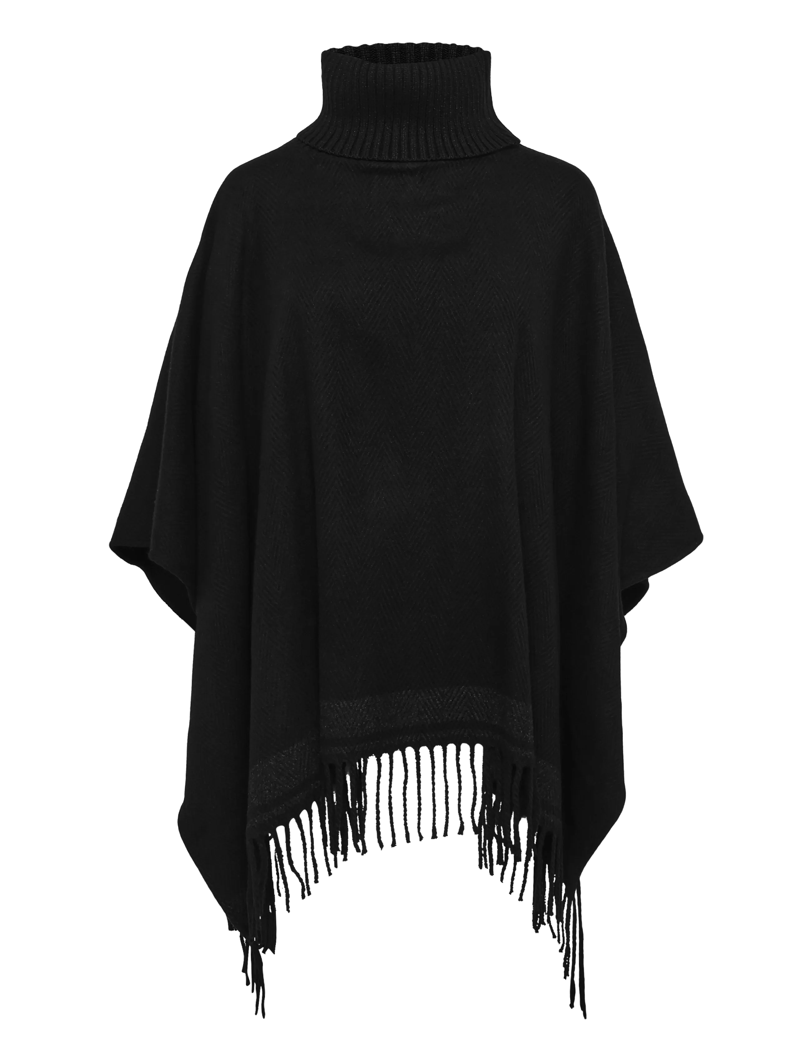 Lauren Ralph Lauren POLYESTER BLEND-WVN RUA COL-PNC - Mäntel - BLACK/CHARCOAL / black