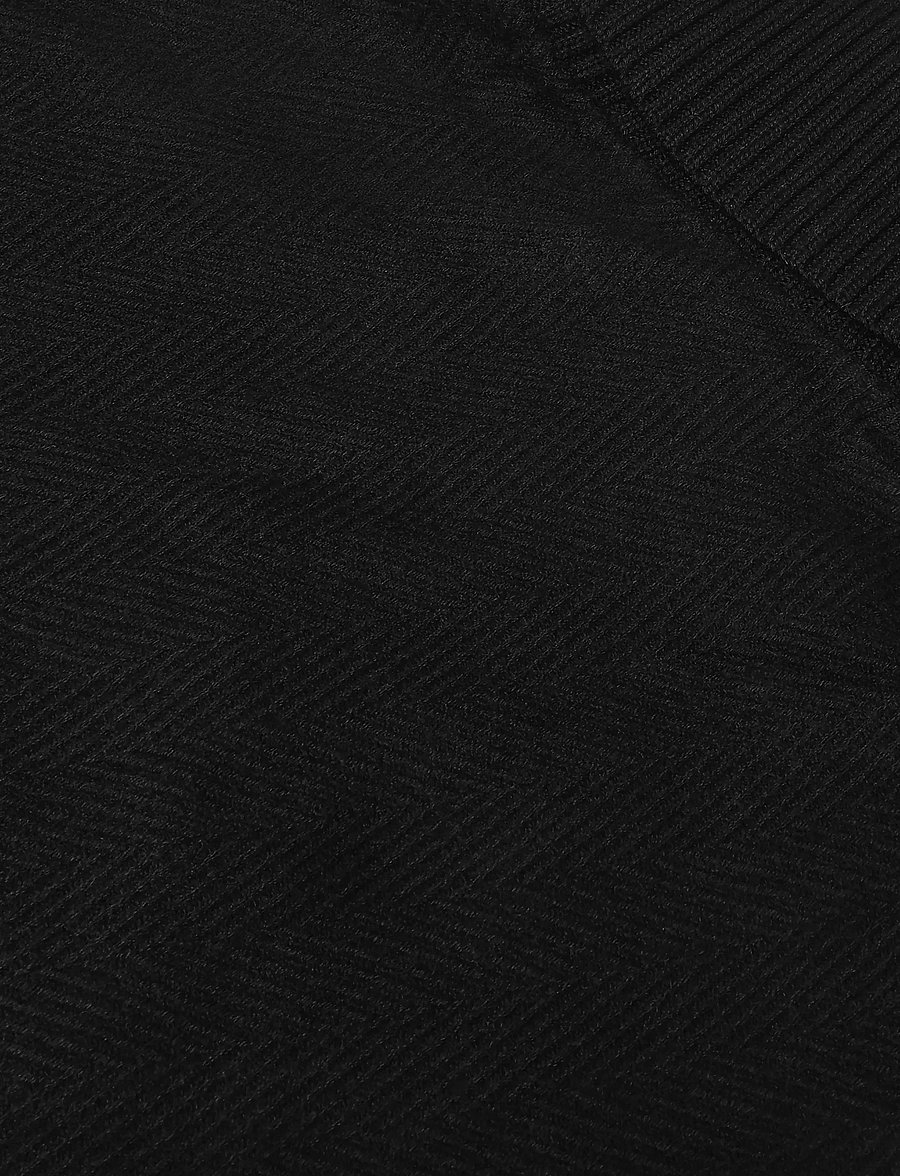 Lauren Ralph Lauren - POLYESTER BLEND-WVN RUA COL-PNC - mantlid - black/charcoal - 2