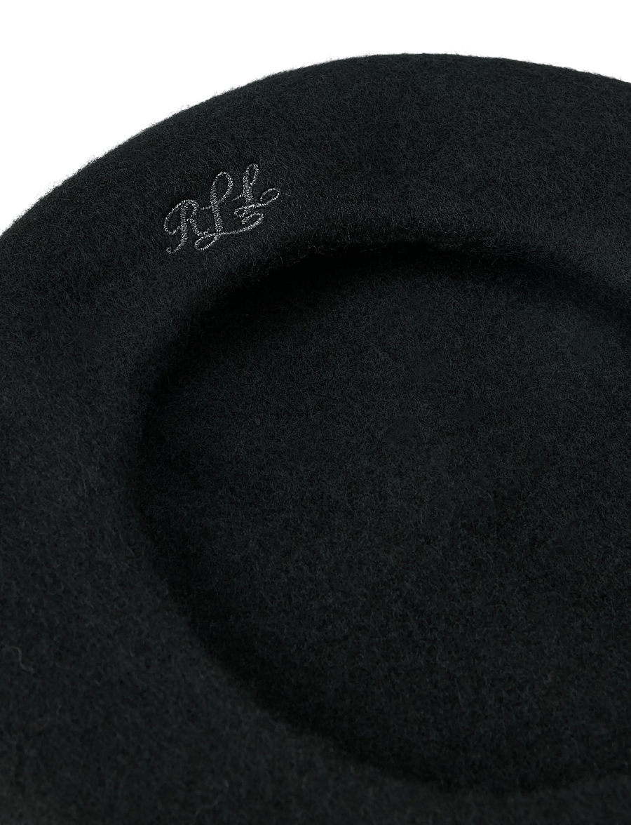Lauren Ralph Lauren - Wool Beret - hüte - black - 1