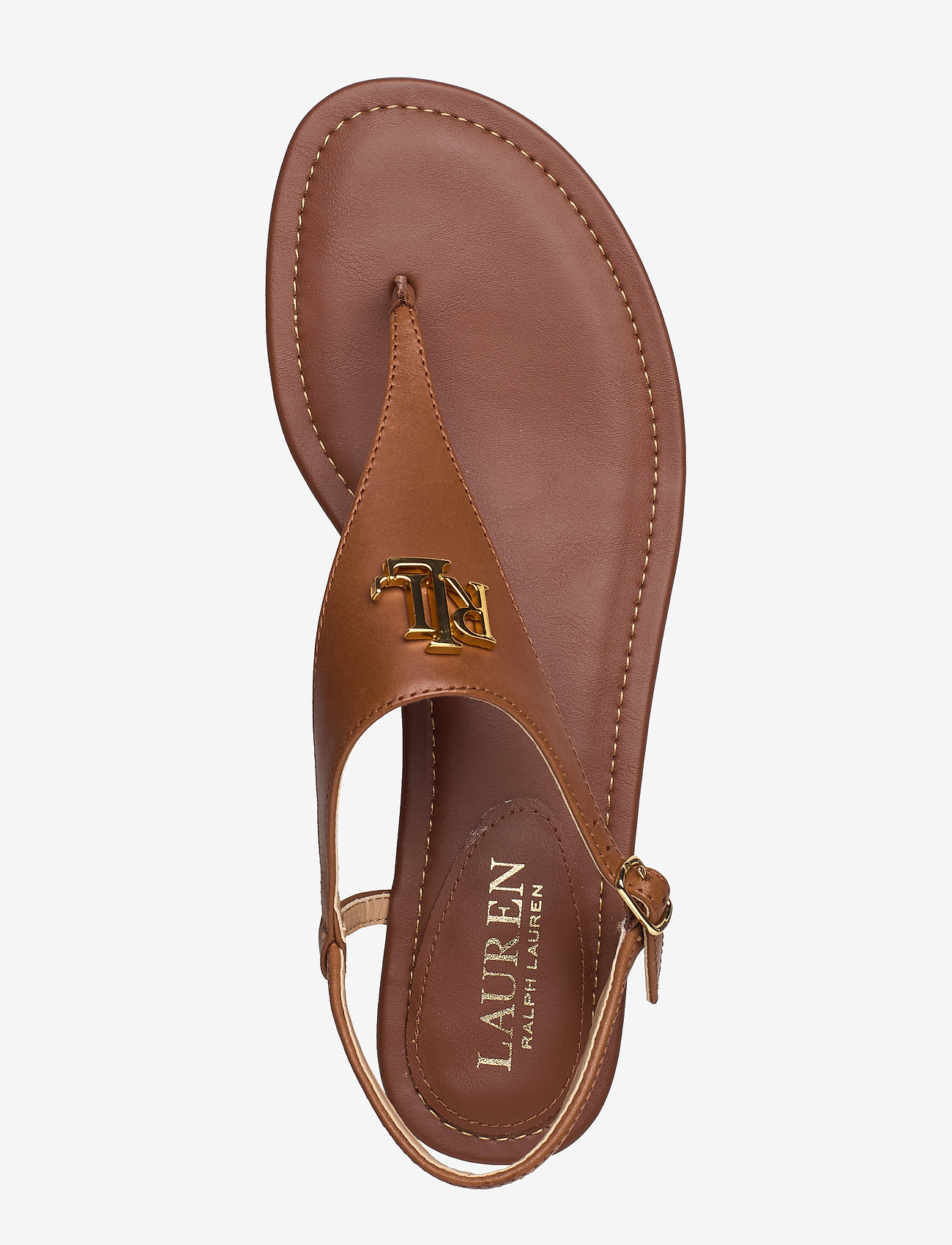 Lauren Ralph Lauren - Ellington Leather Sandal - deep saddle tan - 3