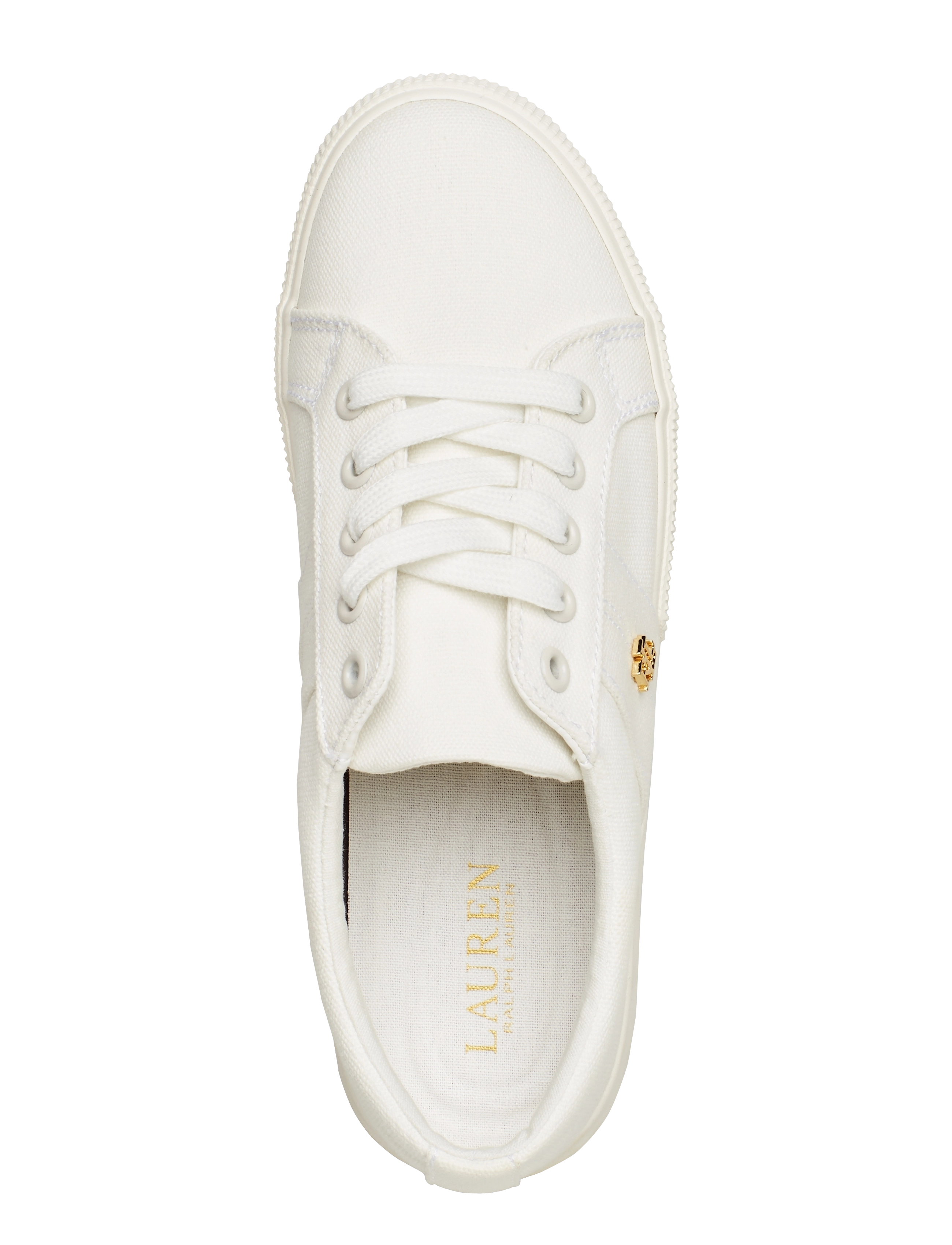 Lauren Ralph Lauren - Janson II Canvas Sneaker - konfirmation - optic white - 3