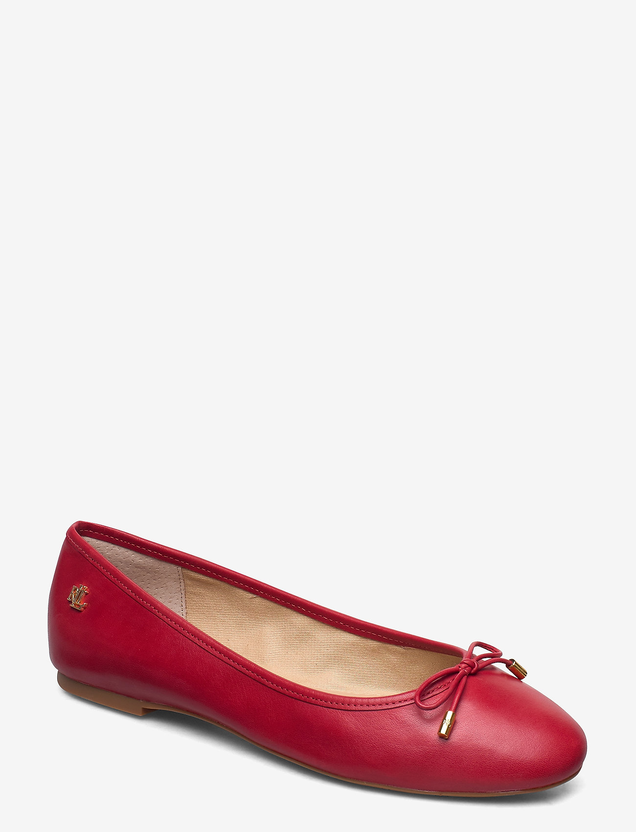 Lauren Ralph Lauren - Jayna Leather Flat - lauren red - 0