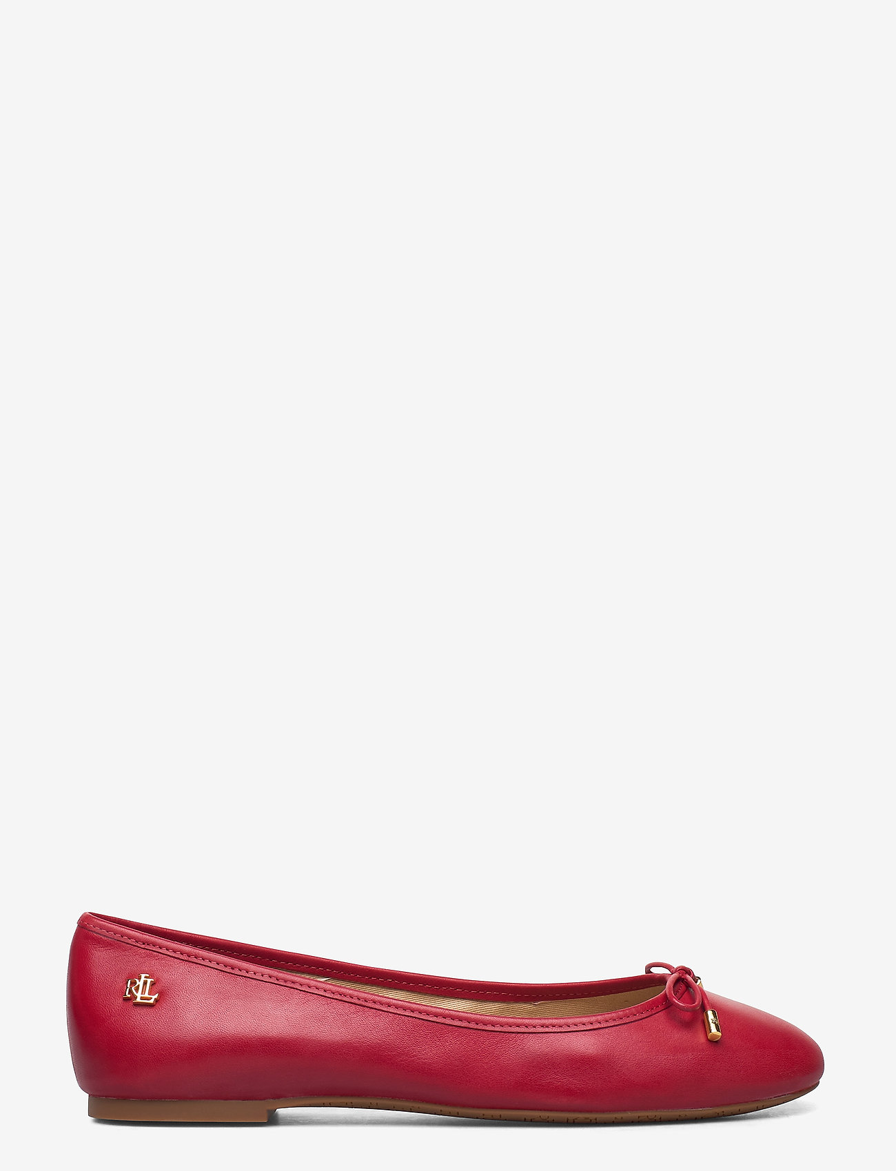 Lauren Ralph Lauren - Jayna Leather Flat - lauren red - 1