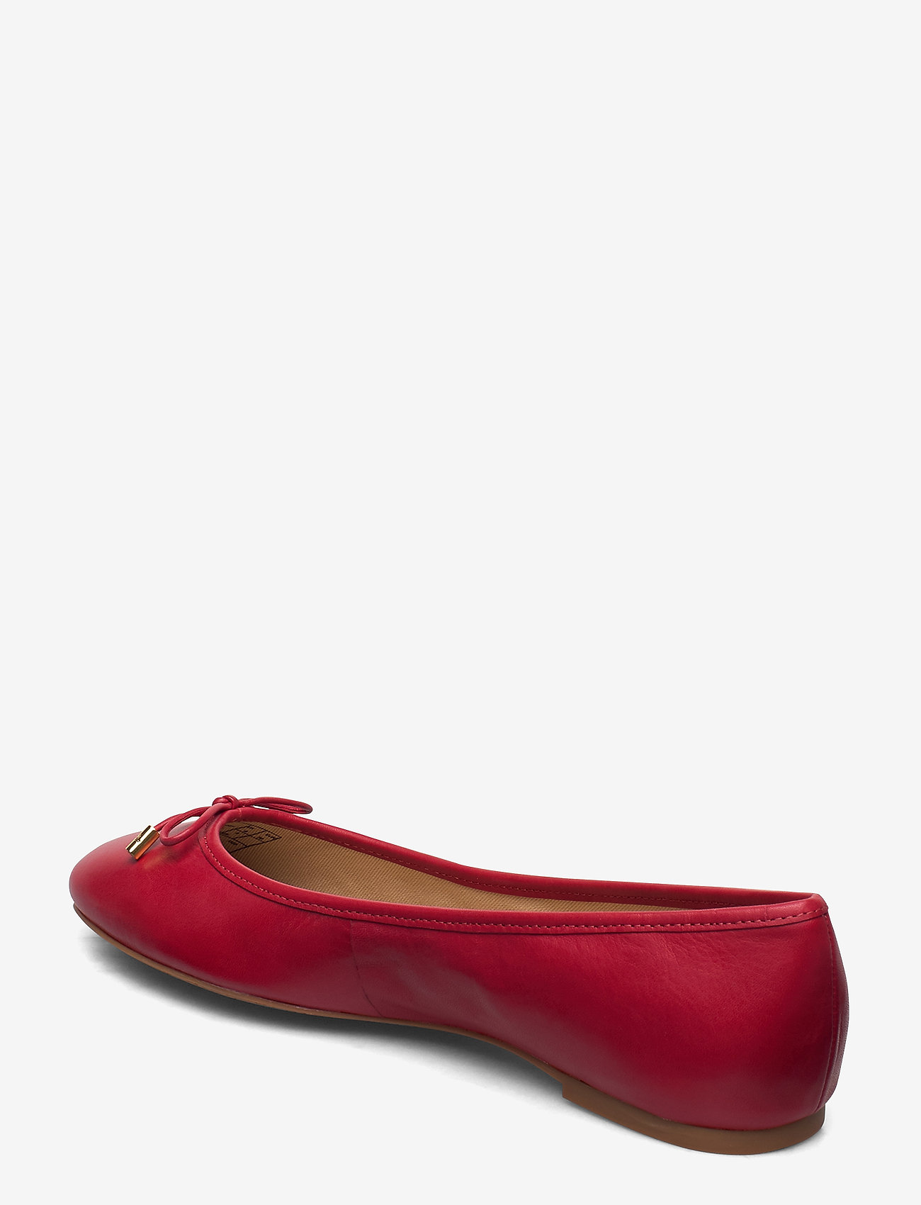 Lauren Ralph Lauren - Jayna Leather Flat - lauren red - 2