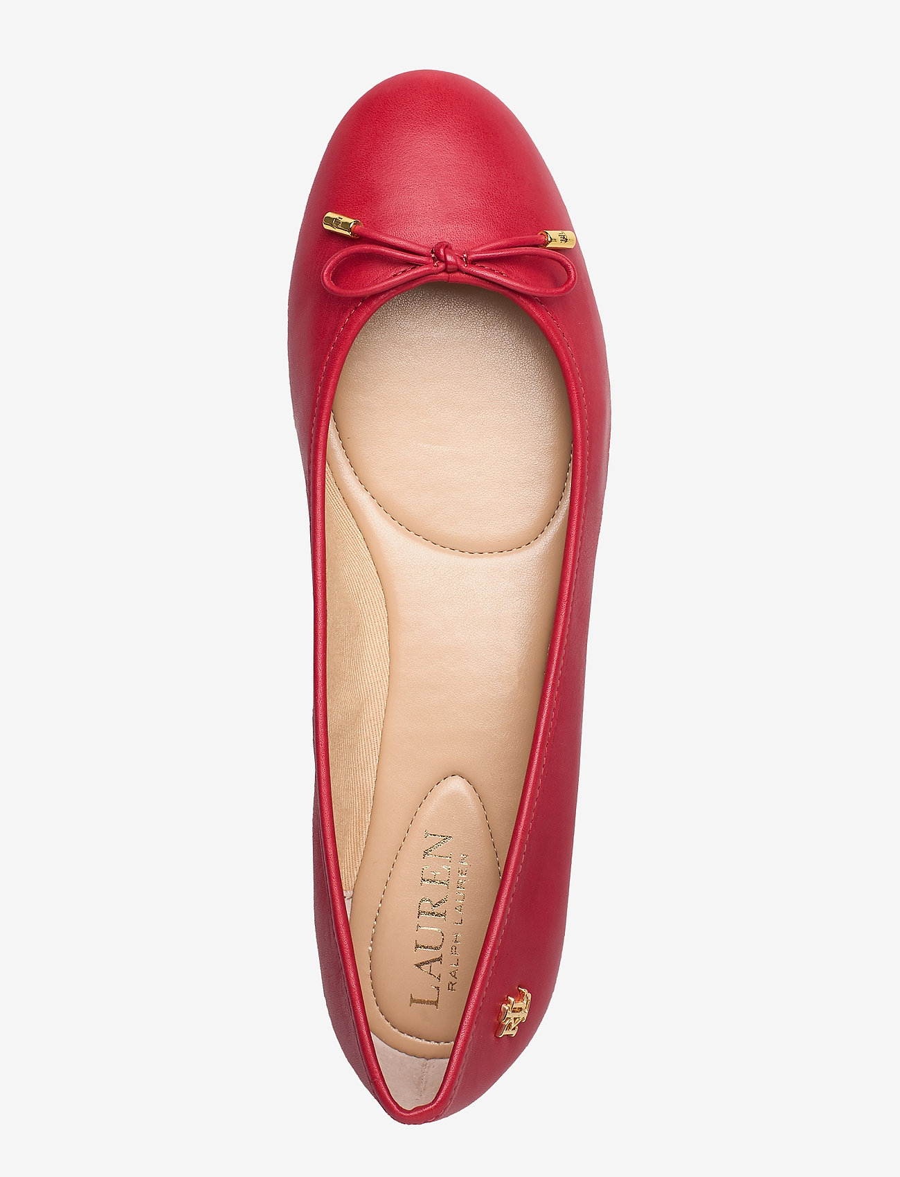 Lauren Ralph Lauren - Jayna Leather Flat - lauren red - 3