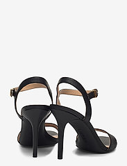 Lauren Ralph Lauren - Gwen Burnished Leather Sandal - augstpapēžu sandales - black - 4