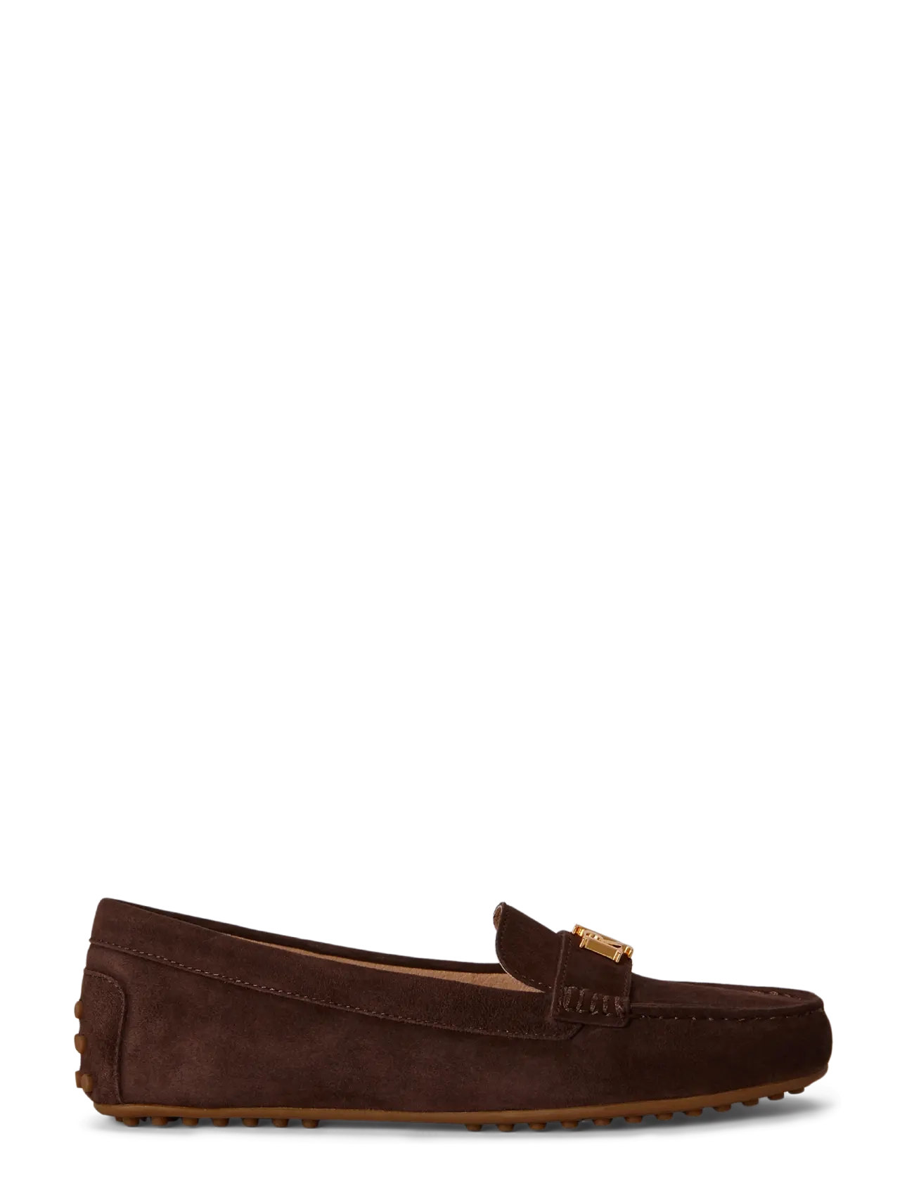 Lauren Ralph Lauren Kidsuede-Barnsbury-Fl-Csl, 36, Brown, Flade Sko > Loafers, Dame