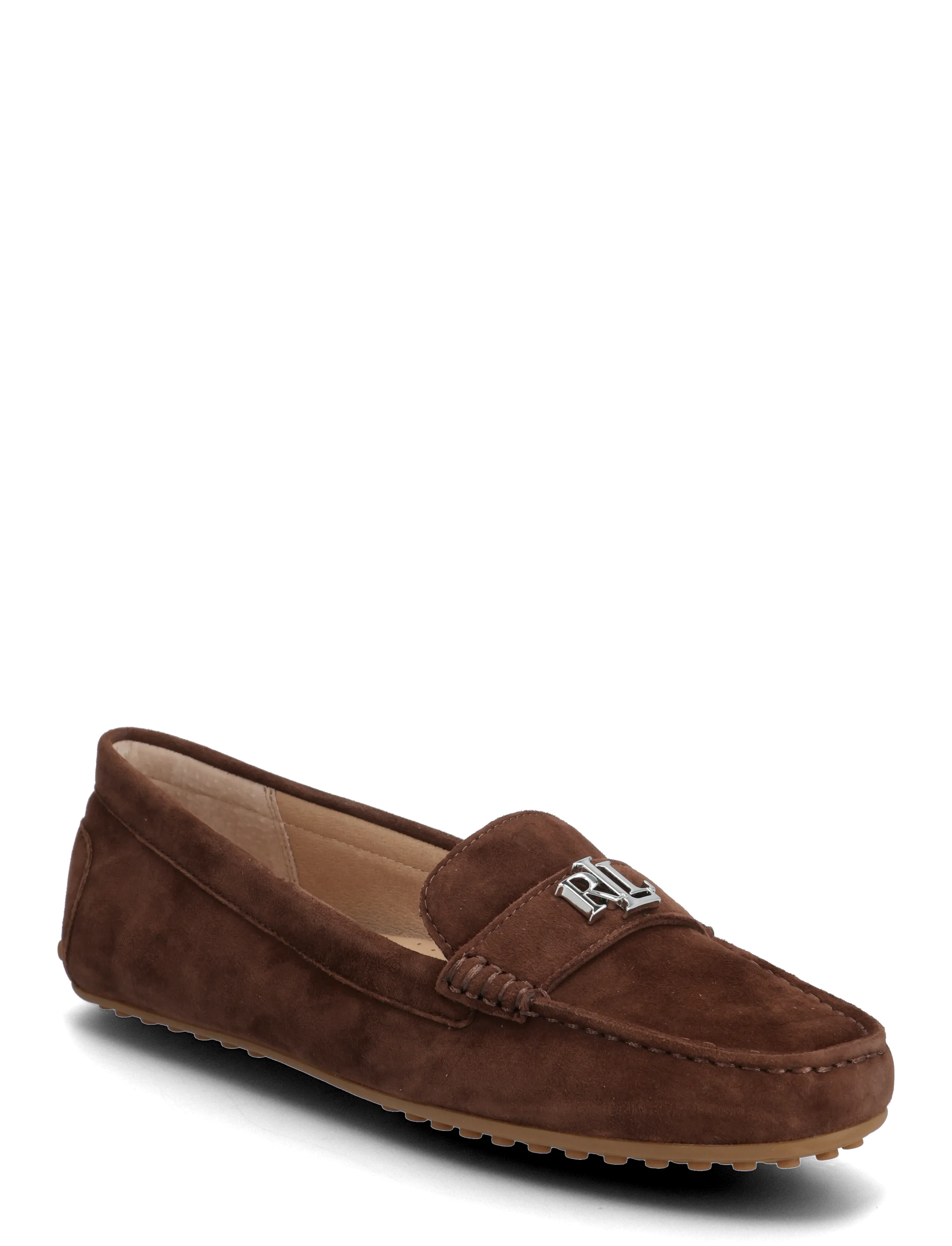 Lauren Ralph Lauren Kidsuede-Barnsbury-Fl-Csl, 41, Brown, Flade Sko > Loafers, Dame