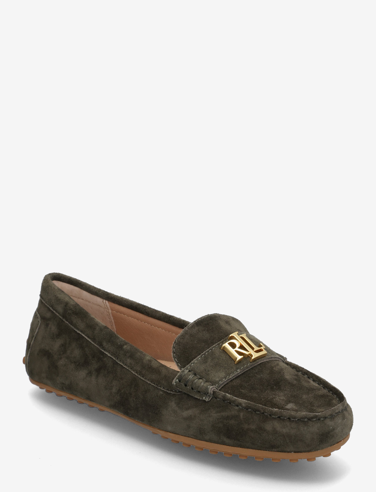 Lauren Ralph Lauren - Barnsbury Suede Loafer - speciella tillfällen - dark olive - 0