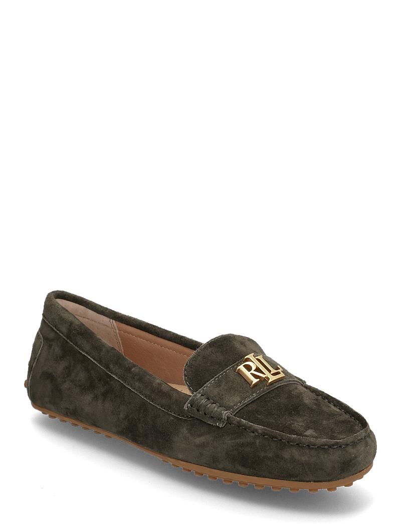Lauren Ralph Lauren - Barnsbury Suede Loafer - speciella tillfällen - dark olive - 0