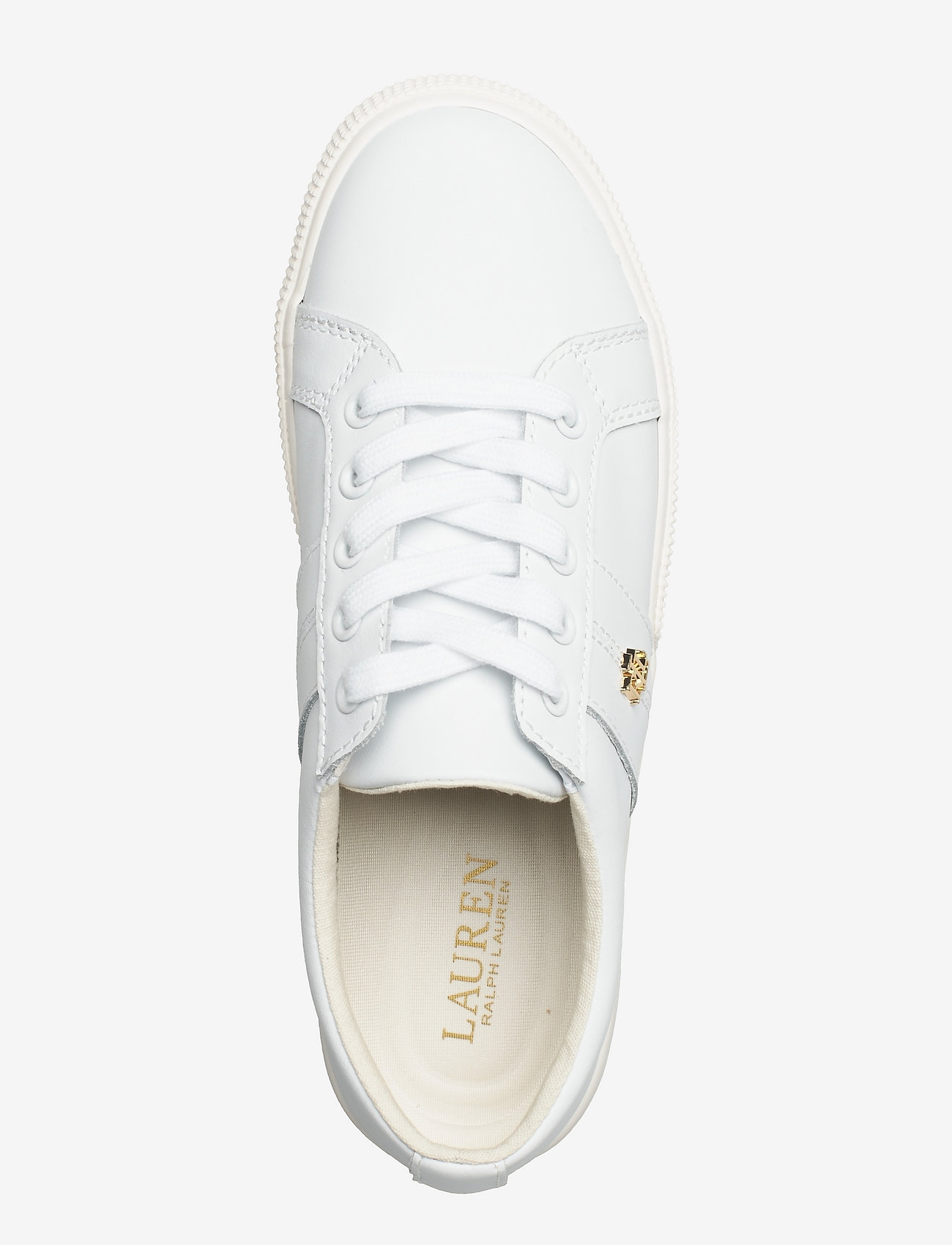 Lauren Ralph Lauren - Janson II Action Leather Sneaker - confirmation - rl white - 3