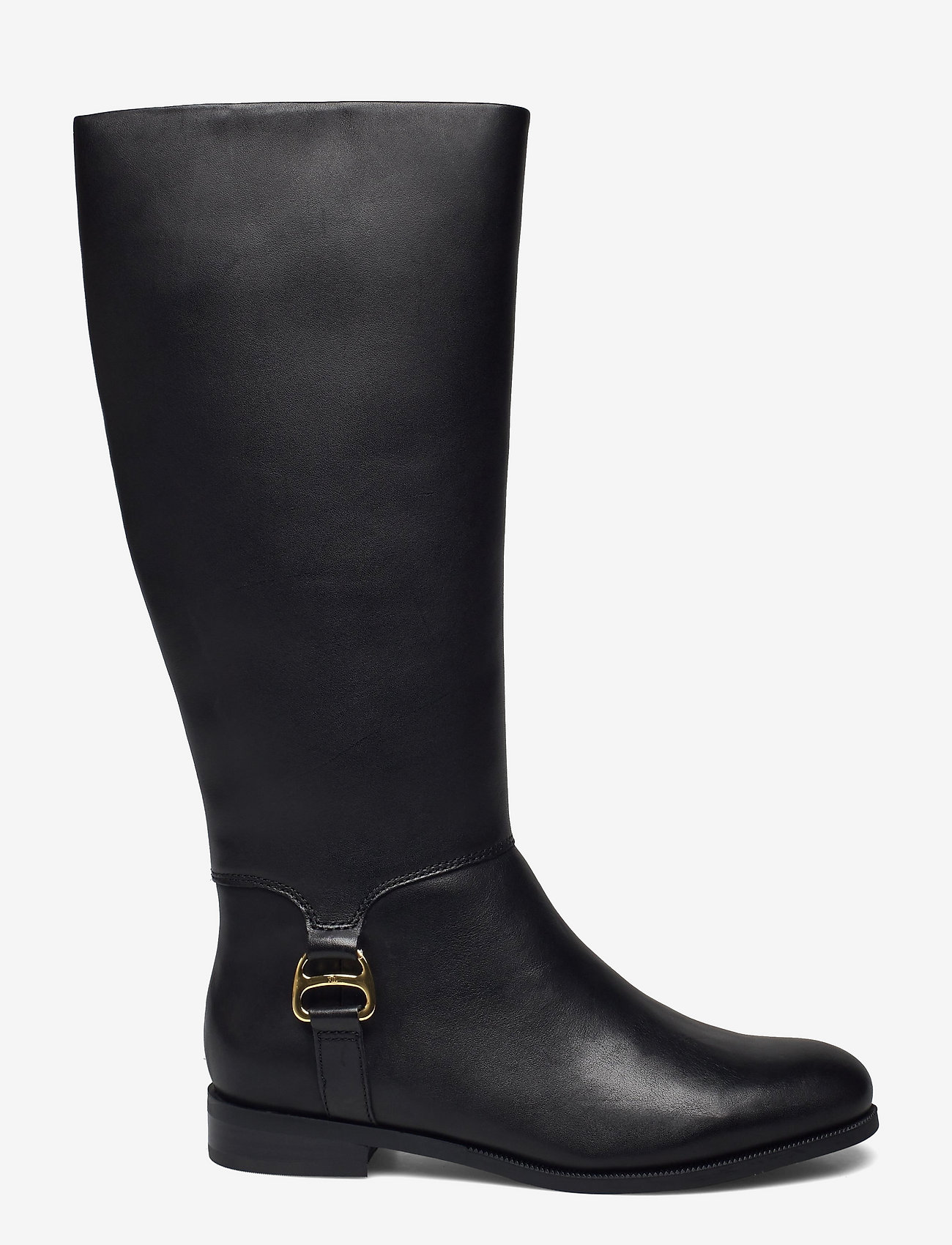 Lauren Ralph Lauren - Brystol Burnished Leather Riding Boot - black - 1