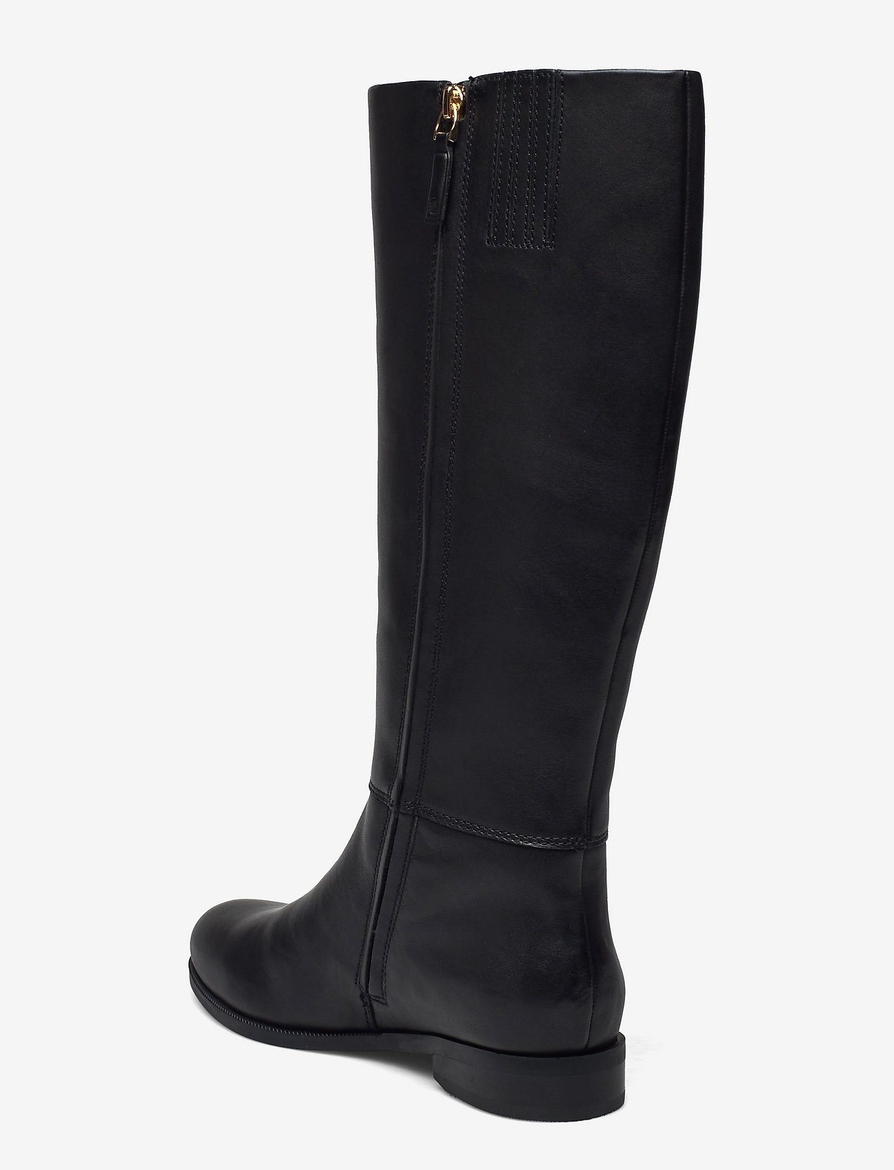 Lauren Ralph Lauren - Brystol Burnished Leather Riding Boot - black - 2