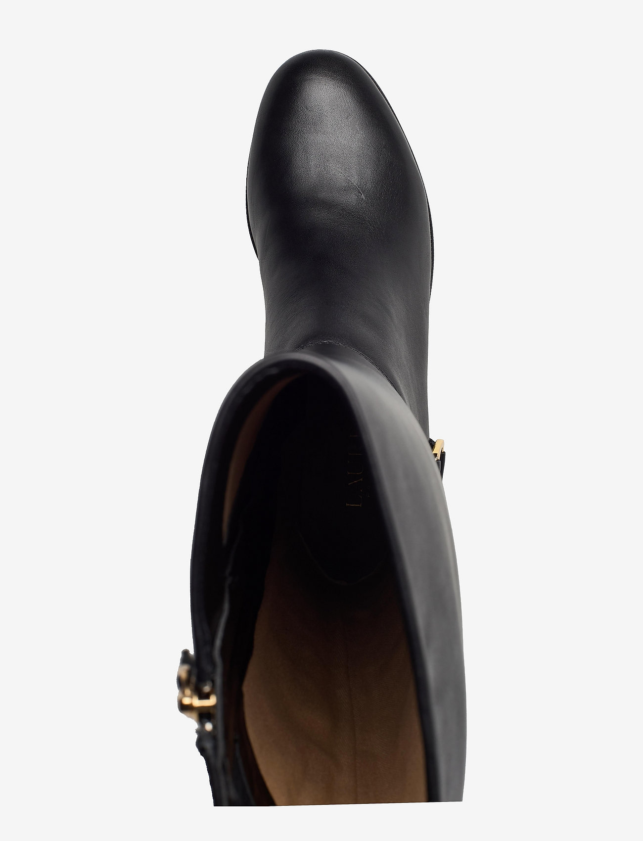 Lauren Ralph Lauren - Brystol Burnished Leather Riding Boot - black - 3