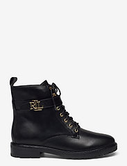 Lauren Ralph Lauren - Eldridge Burnished Leather Boot - Šņorējami zābaki - black - 1
