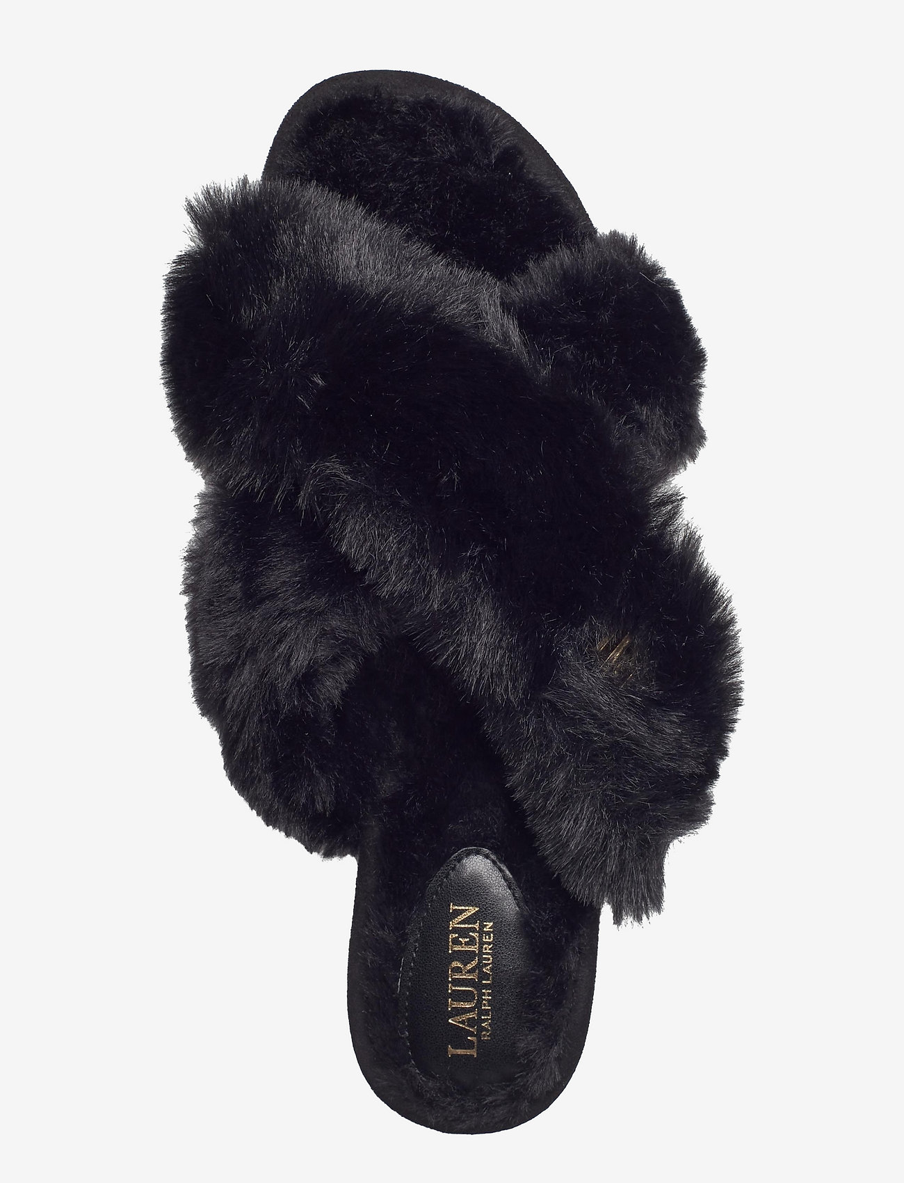 Lauren Ralph Lauren - Sydni Faux-Fur Slipper - Šlepetės - black - 3