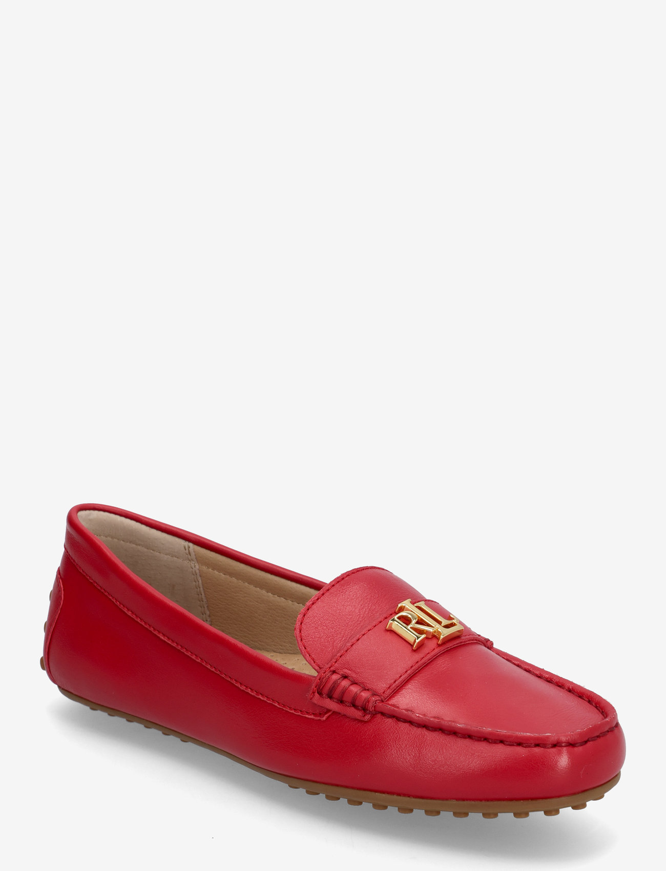Lauren Ralph Lauren - Barnsbury Nappa Leather Driver - mode trends - festive red - 0