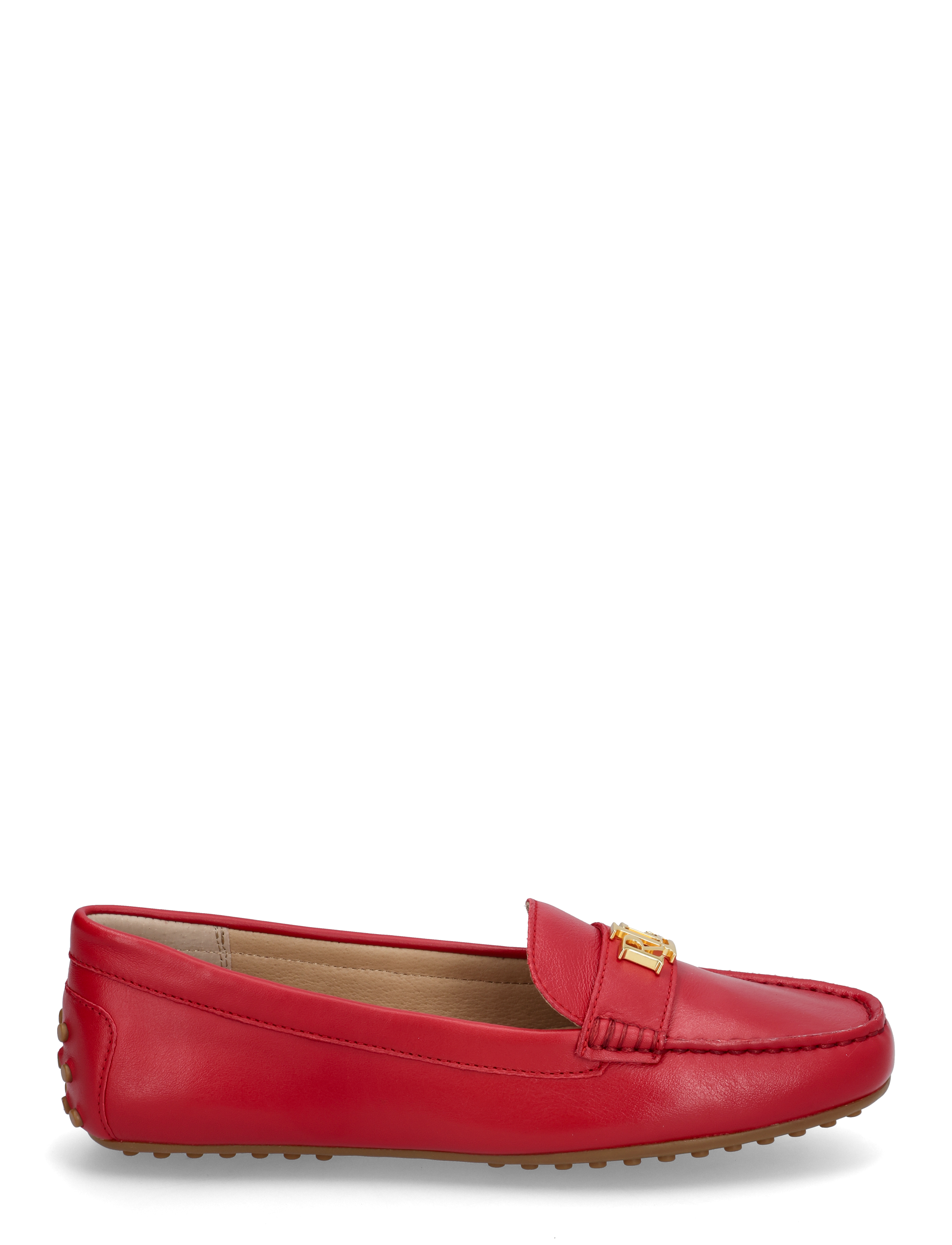 Lauren Ralph Lauren - Barnsbury Nappa Leather Driver - mode trends - festive red - 1