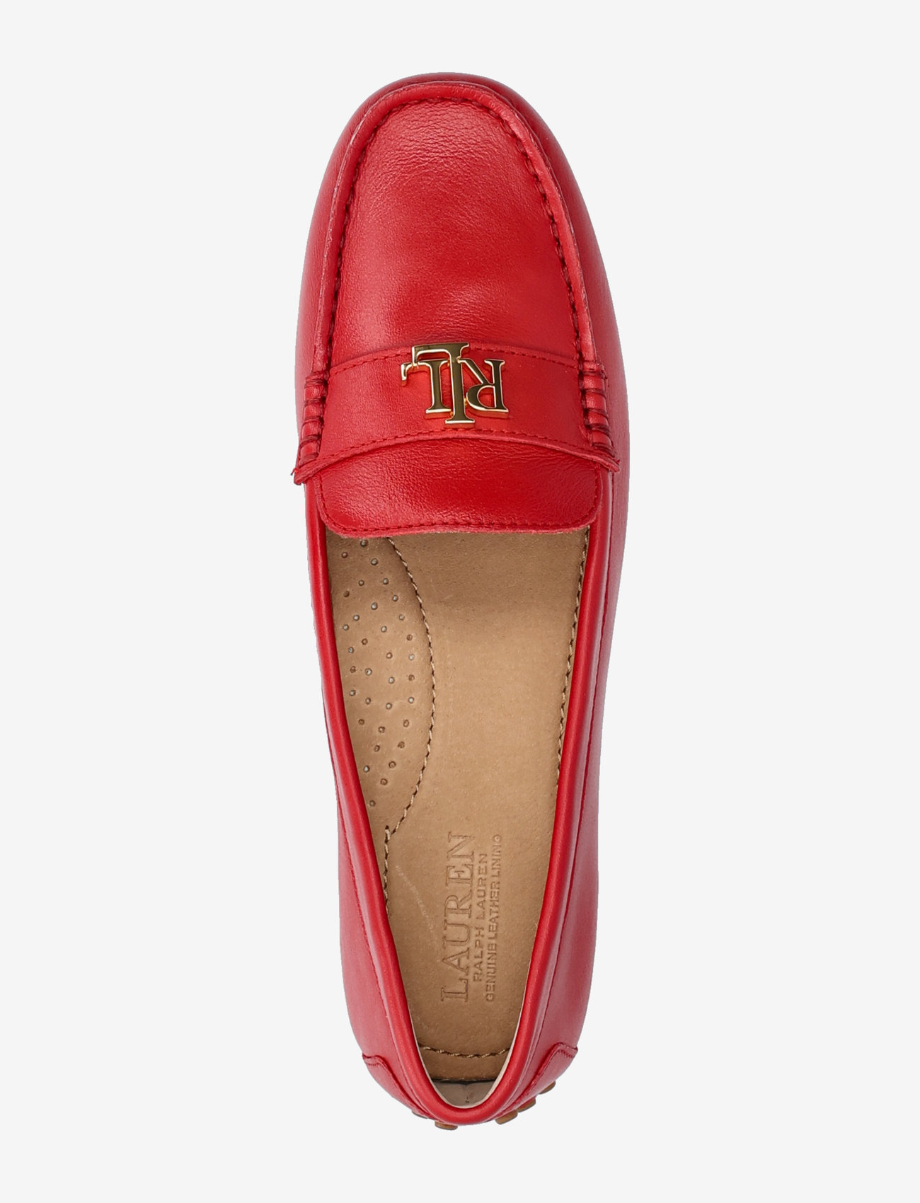 Lauren Ralph Lauren - Barnsbury Nappa Leather Driver - mode trends - festive red - 3