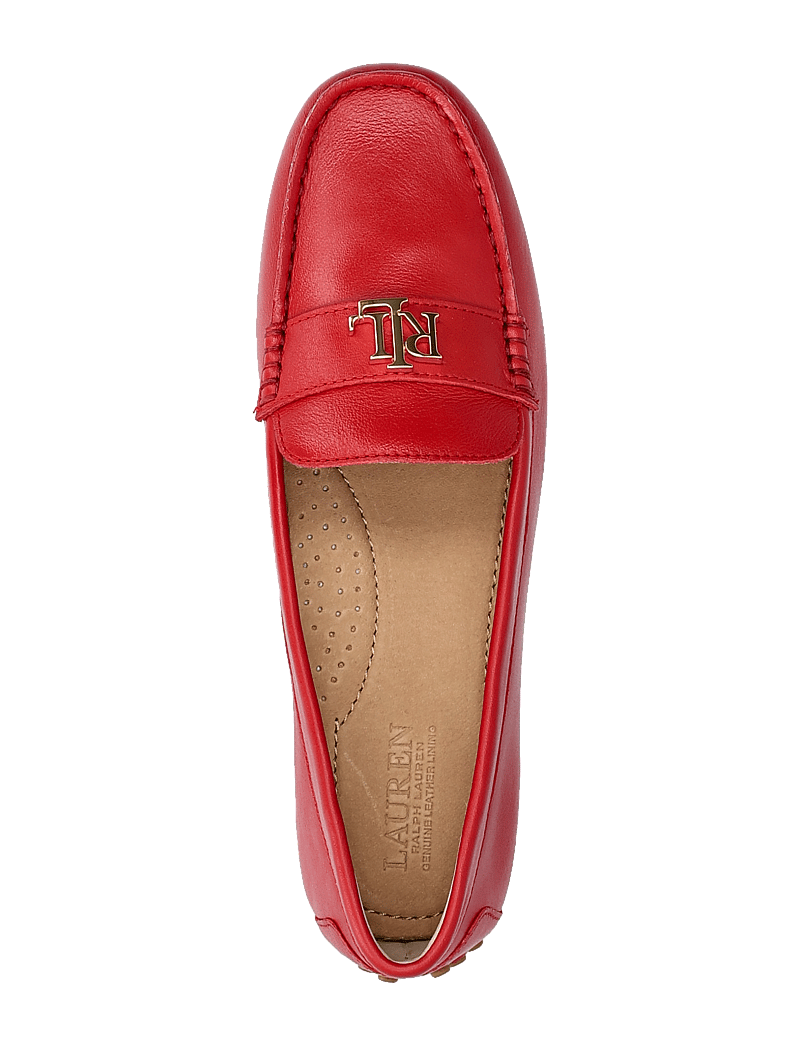 Lauren Ralph Lauren - Barnsbury Nappa Leather Driver - mode trends - festive red - 3