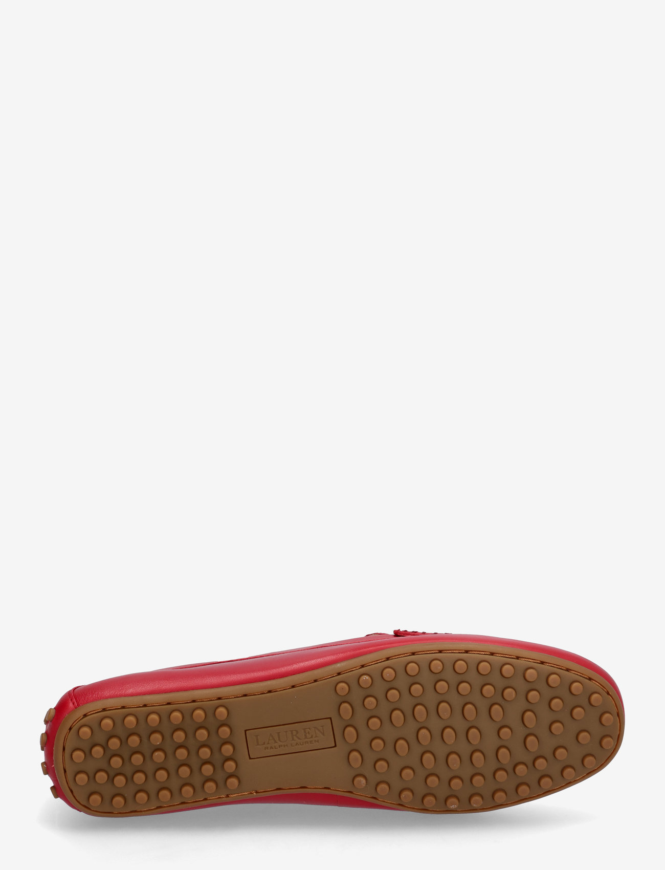 Lauren Ralph Lauren - Barnsbury Nappa Leather Driver - mode trends - festive red - 4