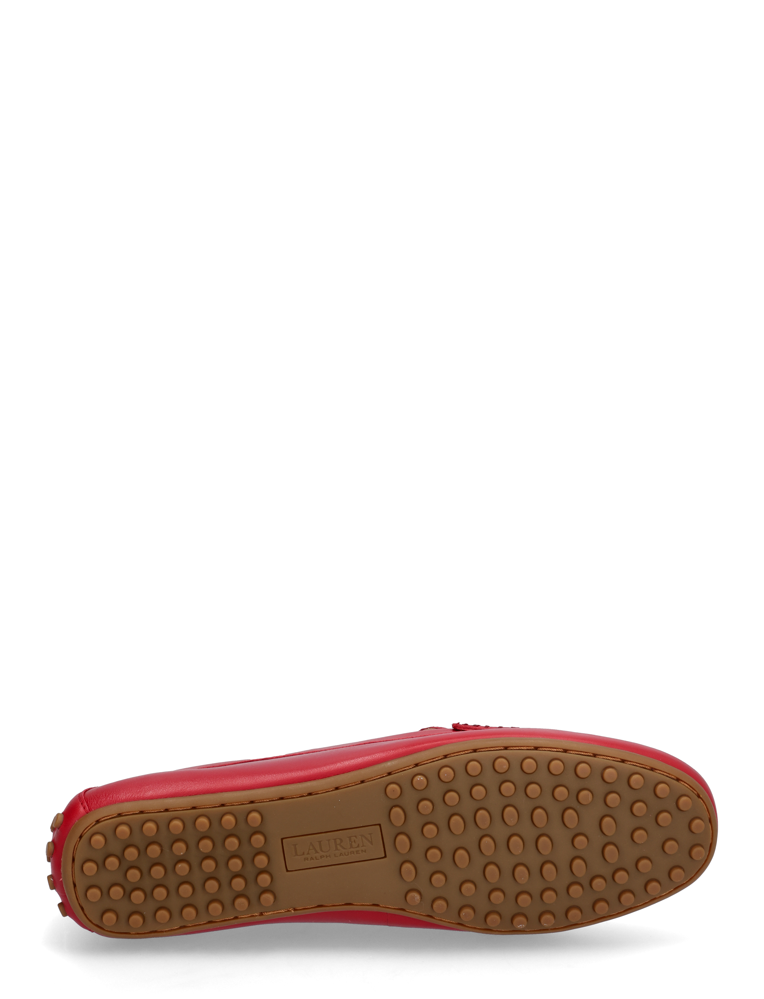 Lauren Ralph Lauren - Barnsbury Nappa Leather Driver - mode trends - festive red - 4
