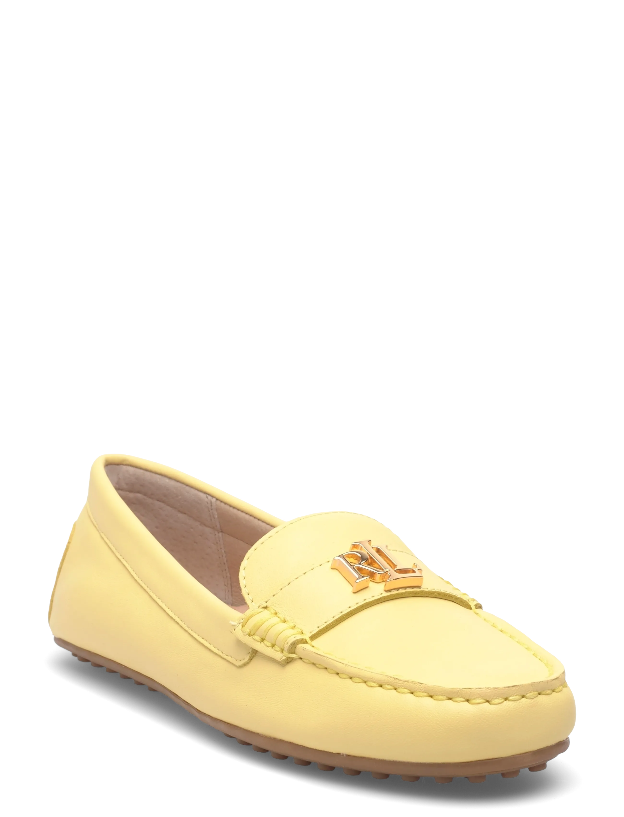 Lauren Ralph Lauren Barnsbury Nappa Leather Driver - Schuhe - LEMON SORBET / yellow