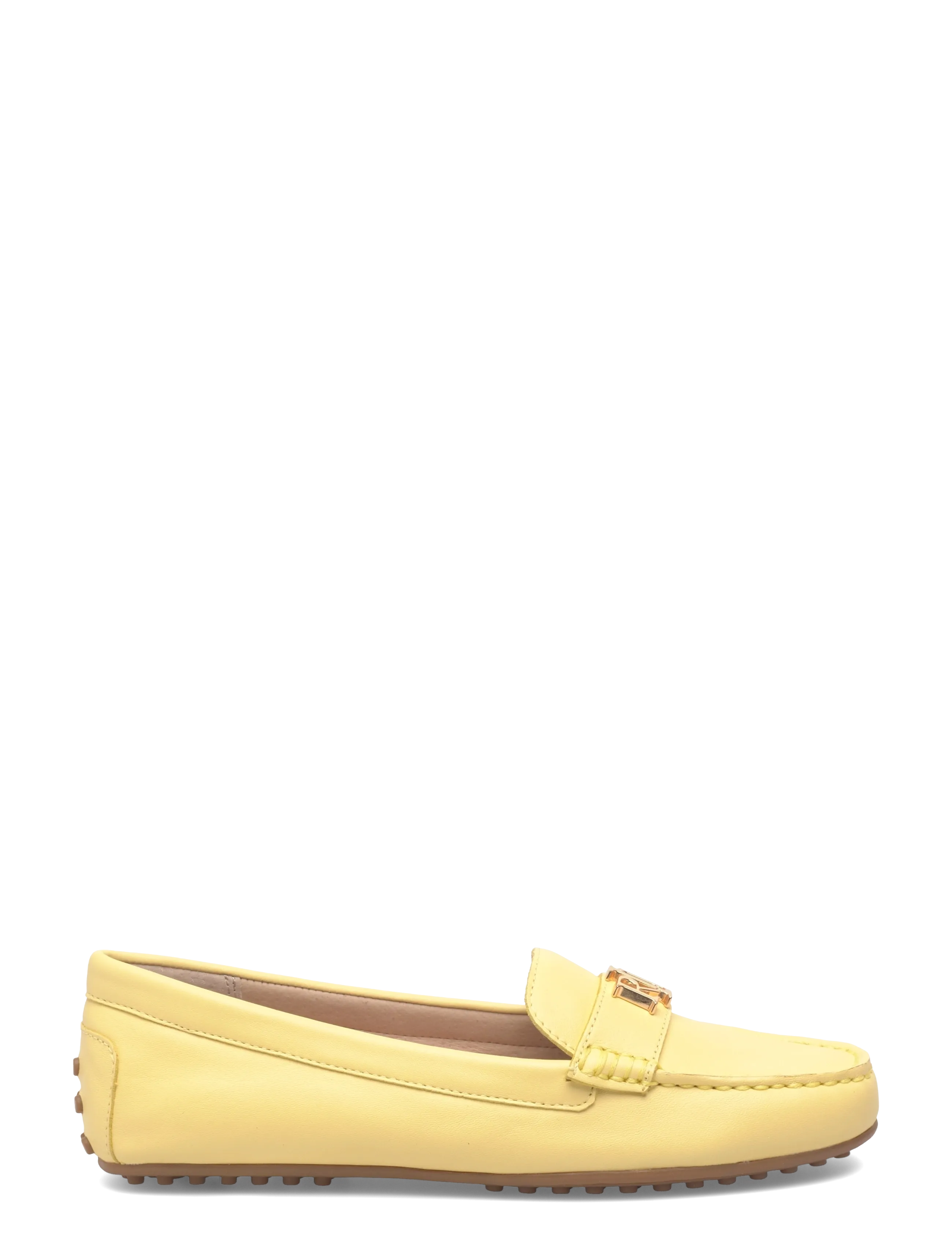 Lauren Ralph Lauren - Barnsbury Nappa Leather Driver - mode trends - lemon sorbet - 1