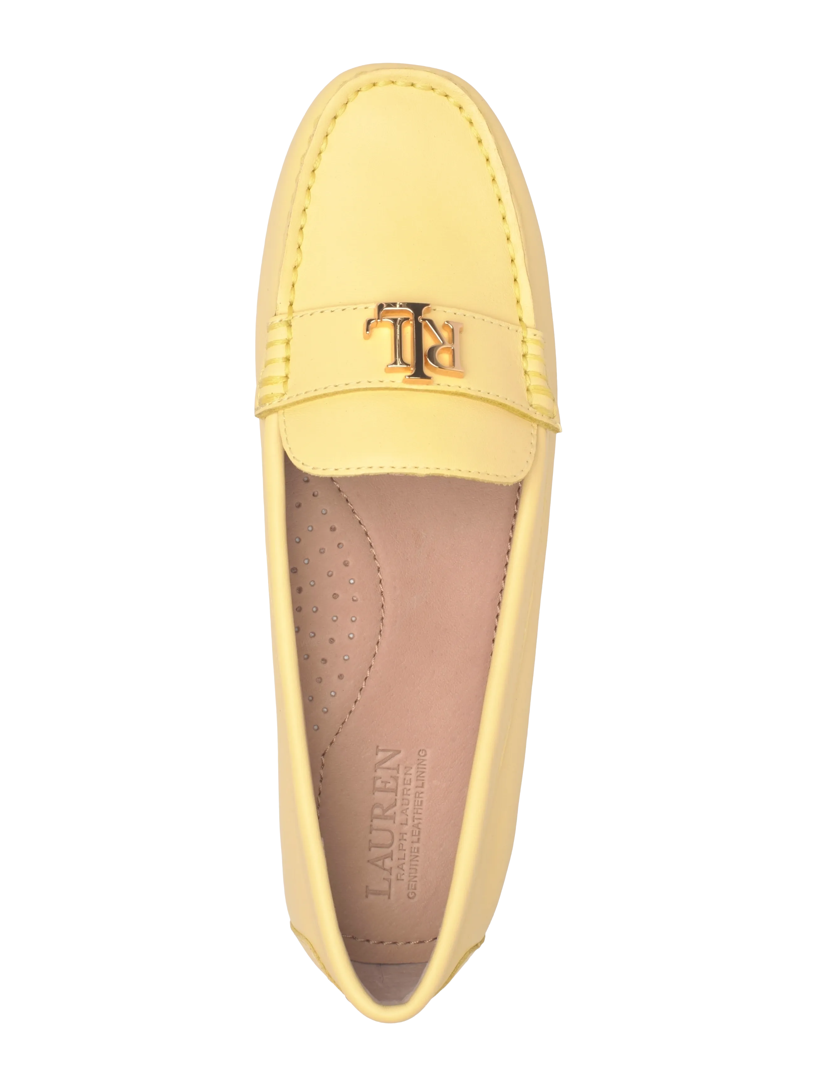 Lauren Ralph Lauren - Barnsbury Nappa Leather Driver - mode trends - lemon sorbet - 3