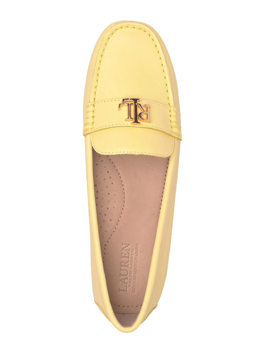 Lauren Ralph Lauren - Barnsbury Nappa Leather Driver - mode trends - lemon sorbet - 3