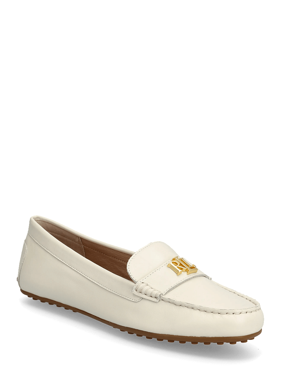 Lauren Ralph Lauren - Barnsbury Nappa Leather Driver - mode trends - soft white with g - 0