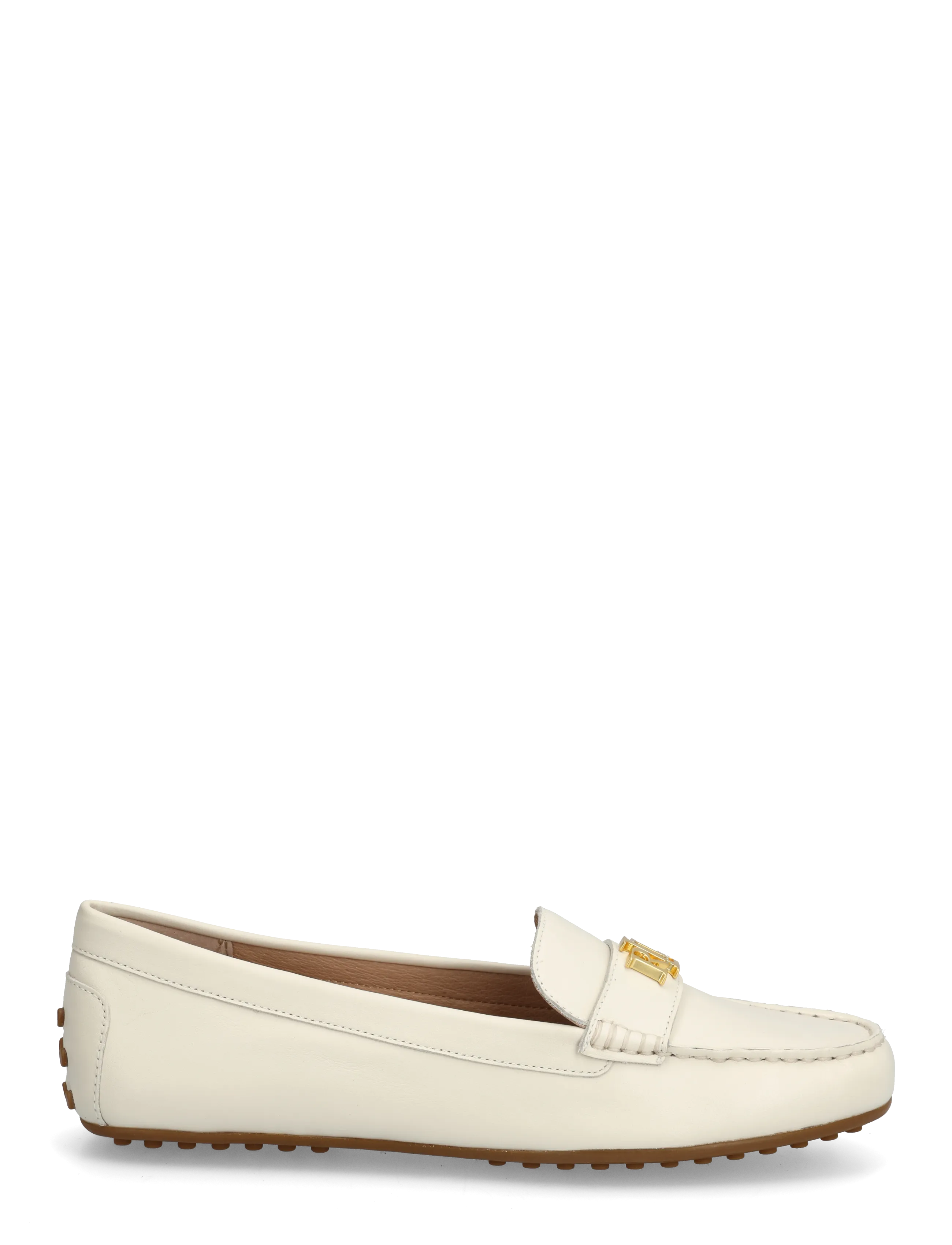 Lauren Ralph Lauren - Barnsbury Nappa Leather Driver - mode trends - soft white with g - 1